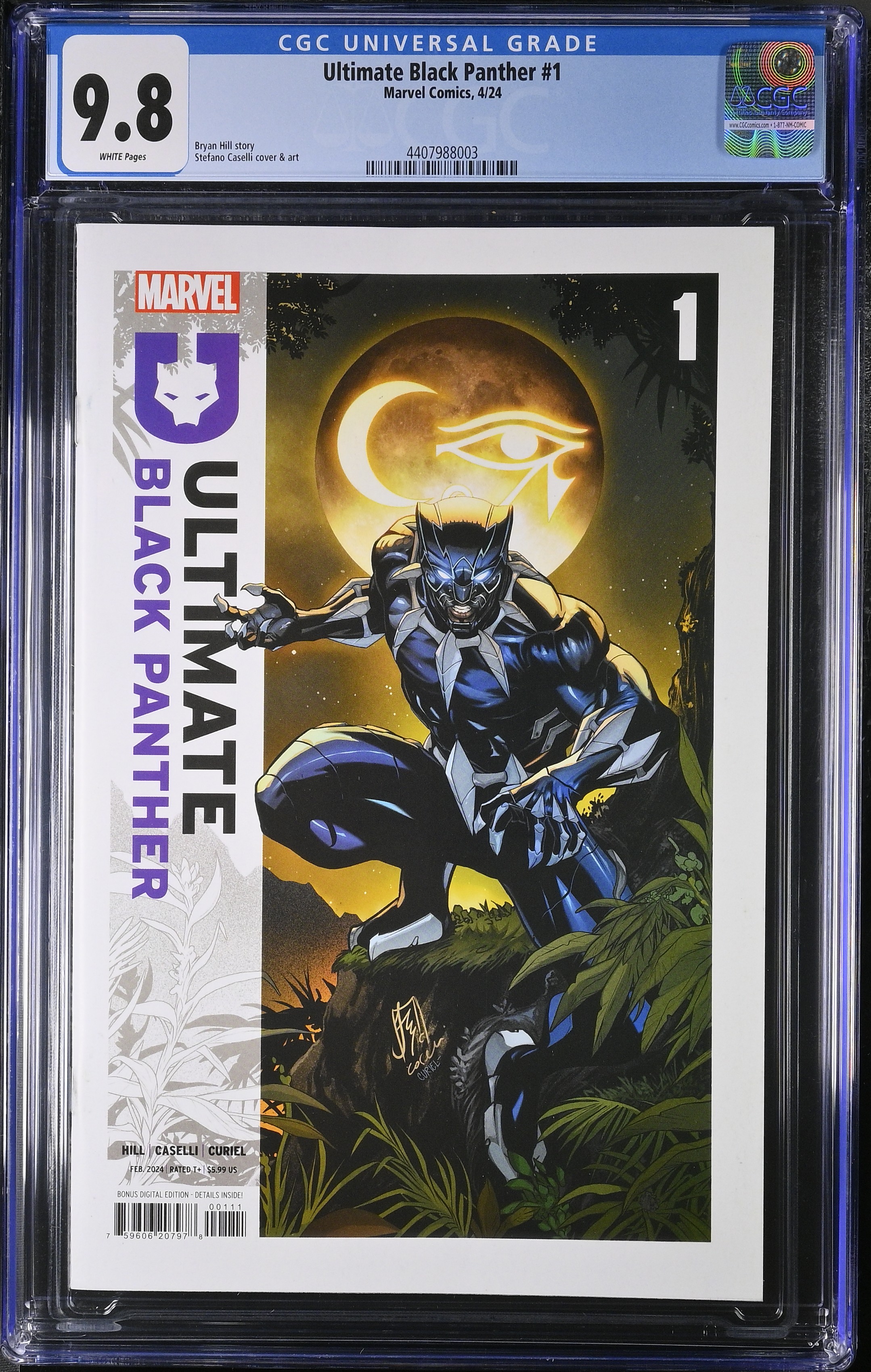 Marvel Comics Ultimate Black Panther #1 Stefano Caselli Cover 2024 CGC 9.8