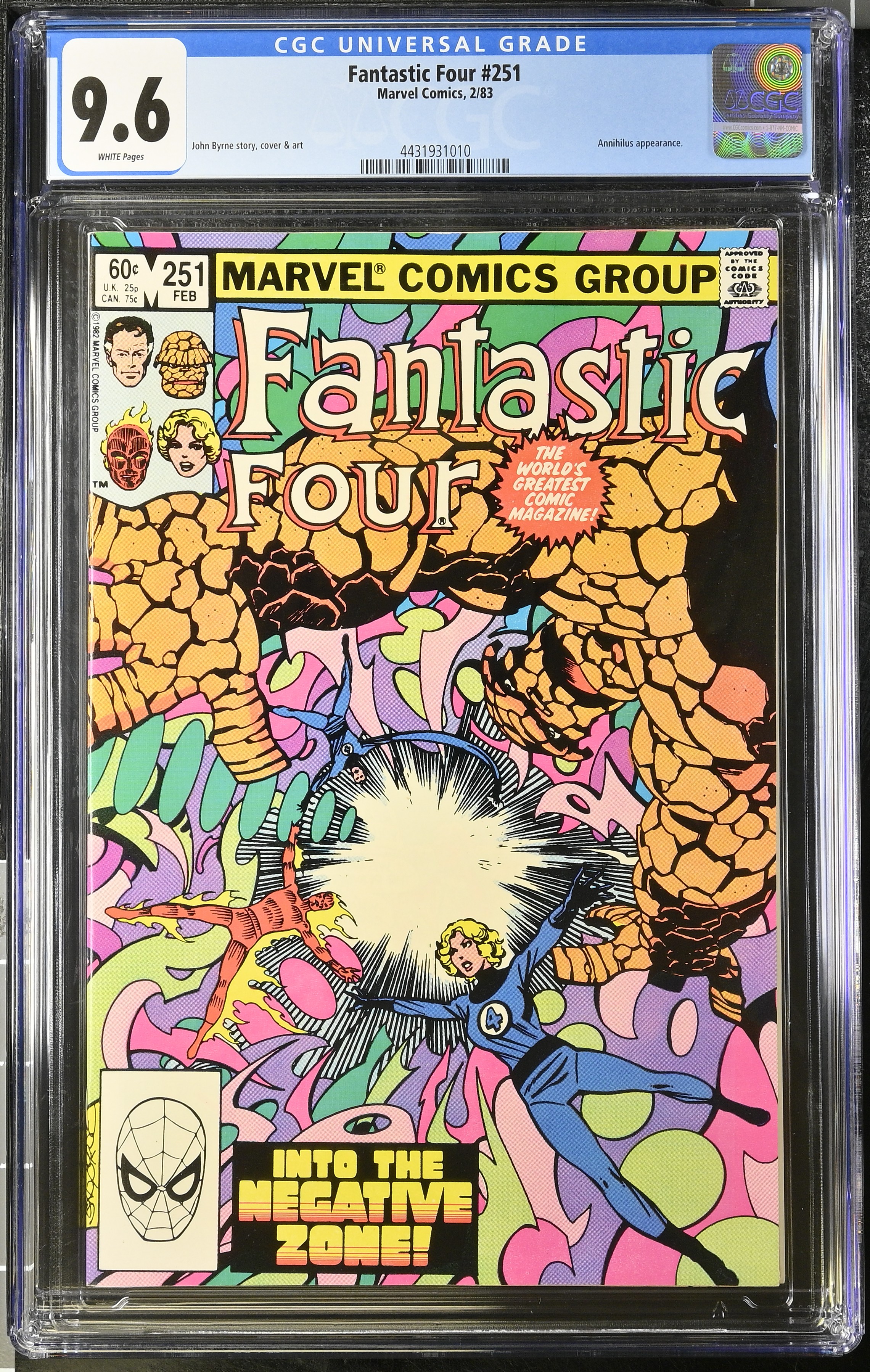 1983 Fantastic Four #251 CGC 9.6 Marvel Comics