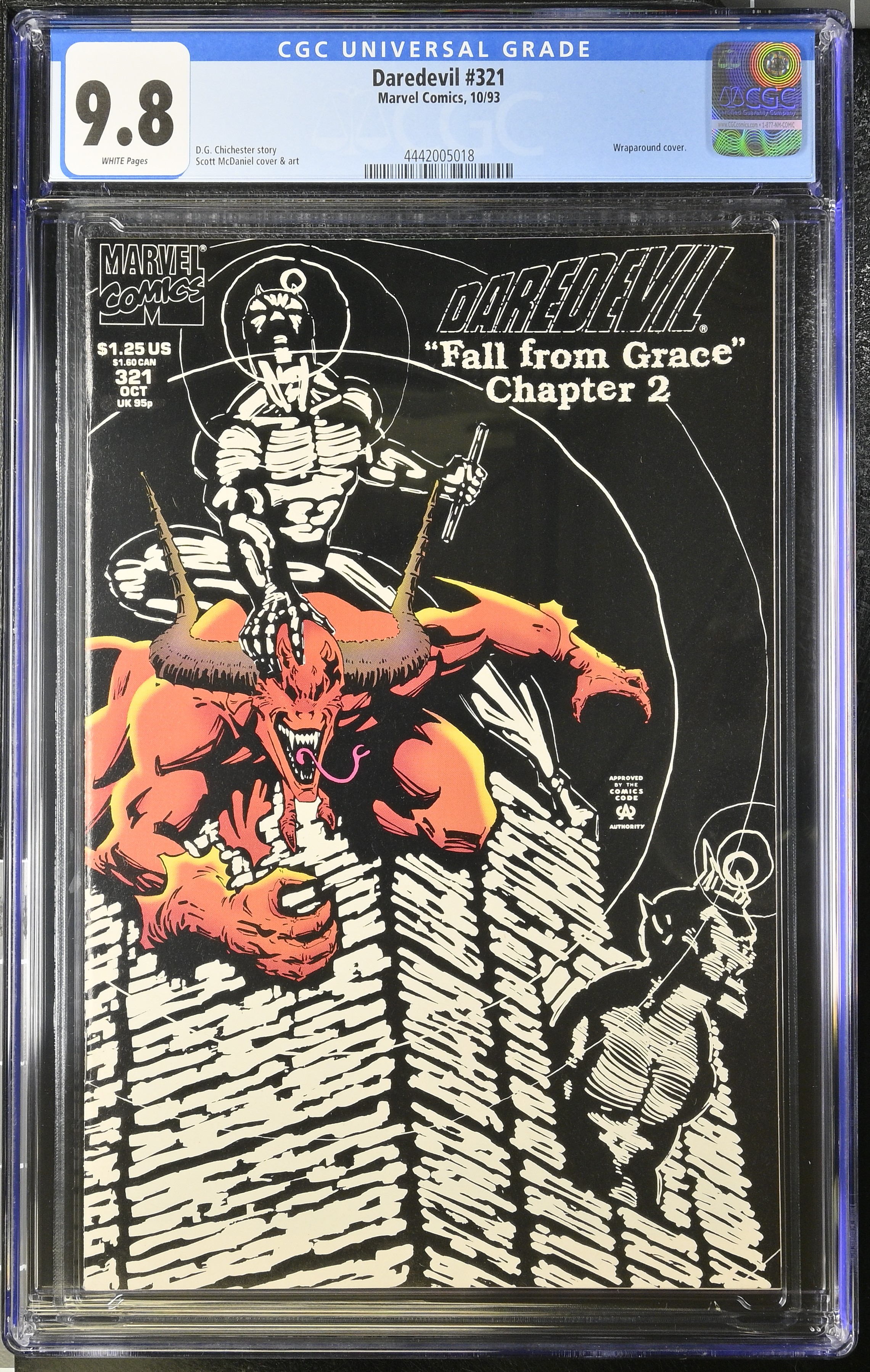1993 Daredevil #321 CGC 9.8 Marvel Comics