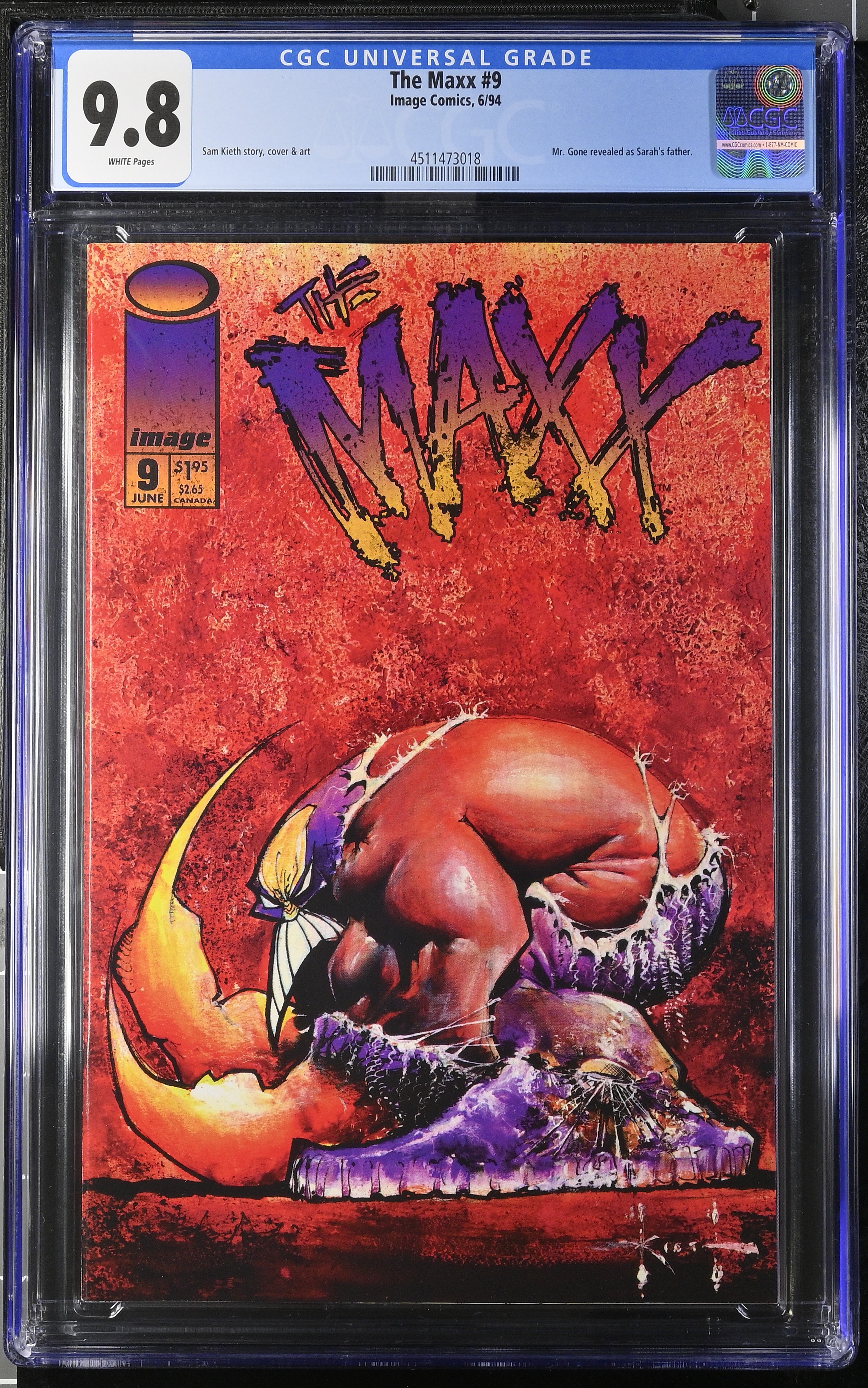 1994 The Maxx #9 CGC 9.8 Image Comics