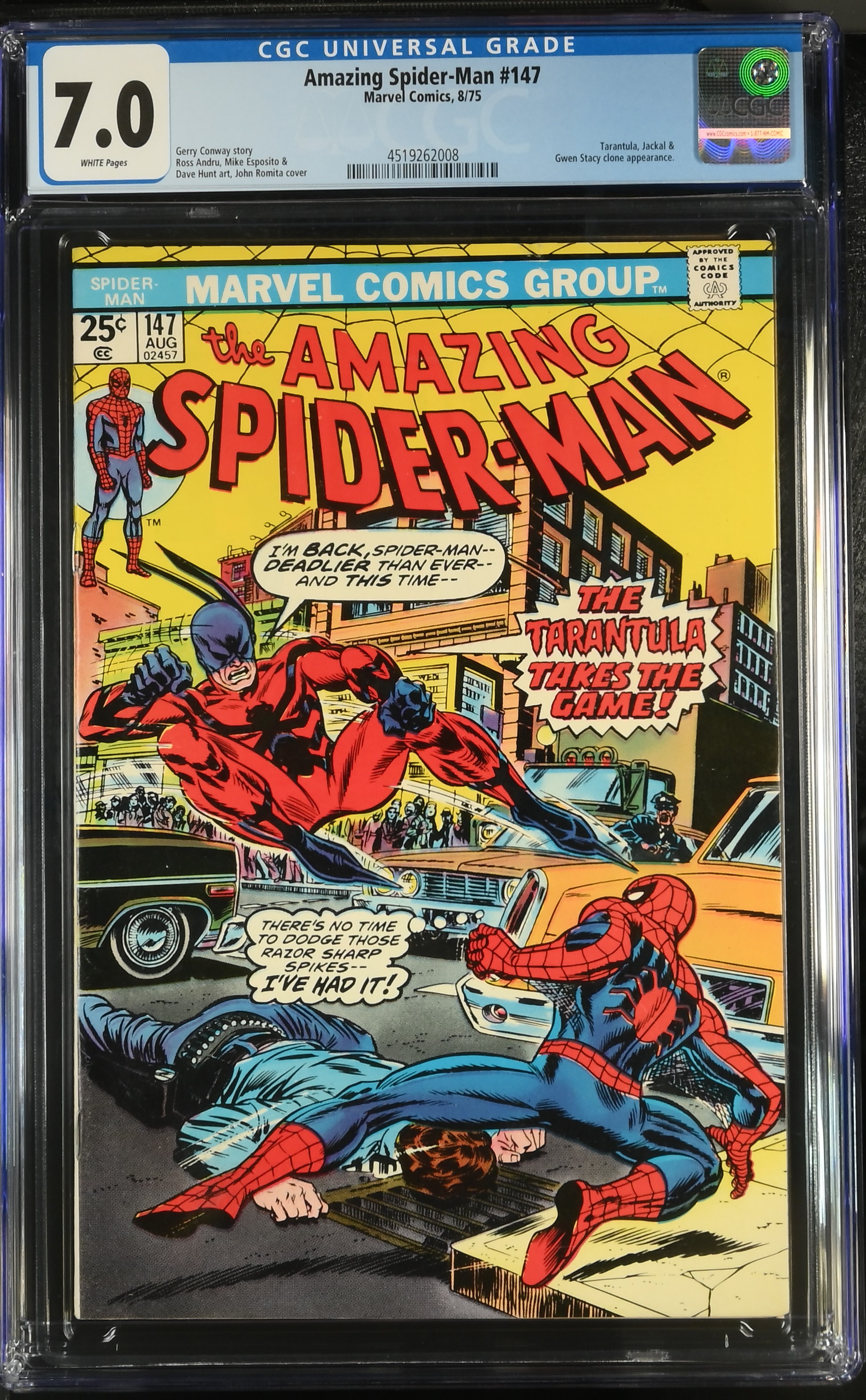 1975 Amazing Spider-Man #147 CGC 7 Marvel Comics