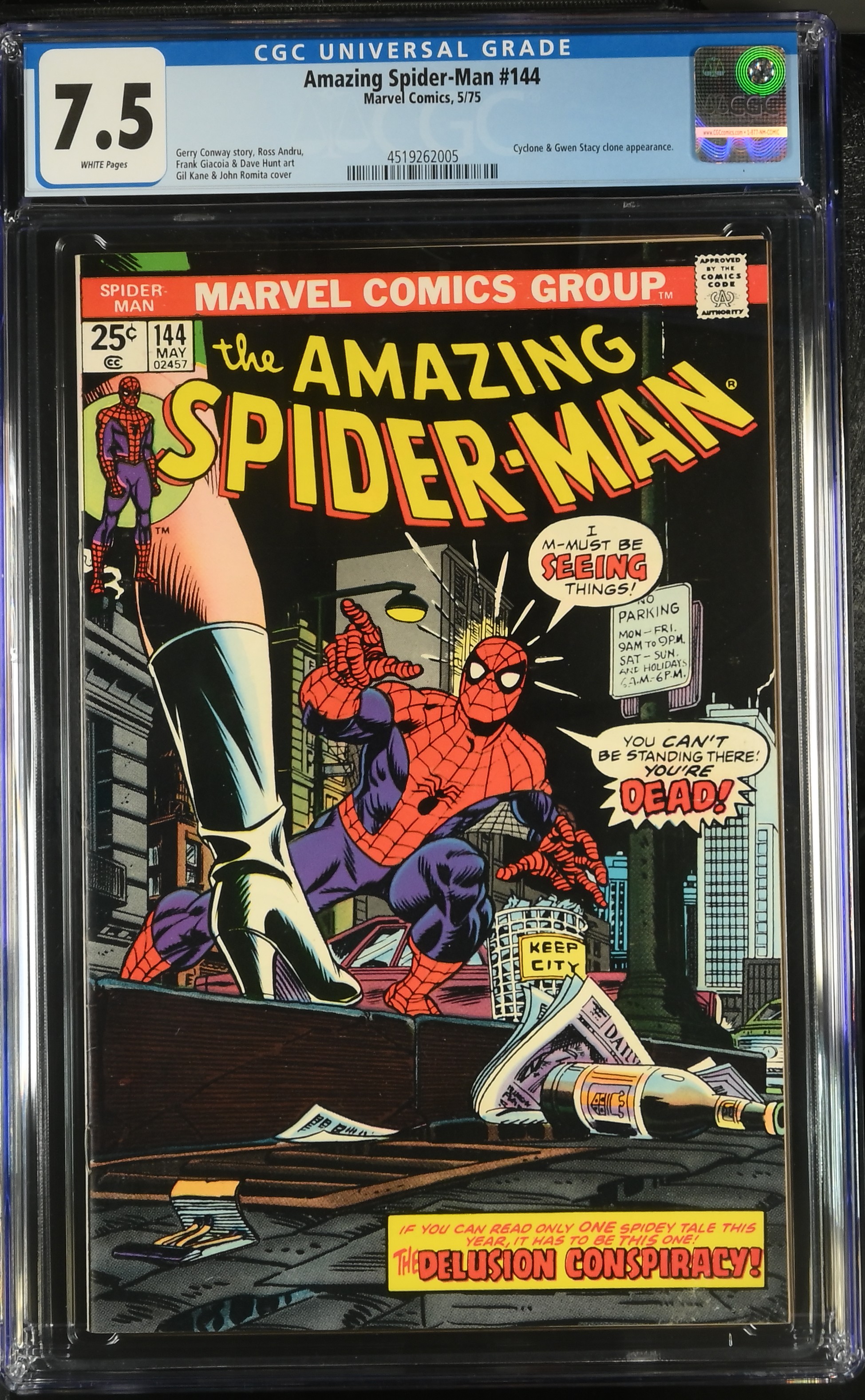 1975 Amazing Spider-Man #144 CGC 7.5 Marvel Comics