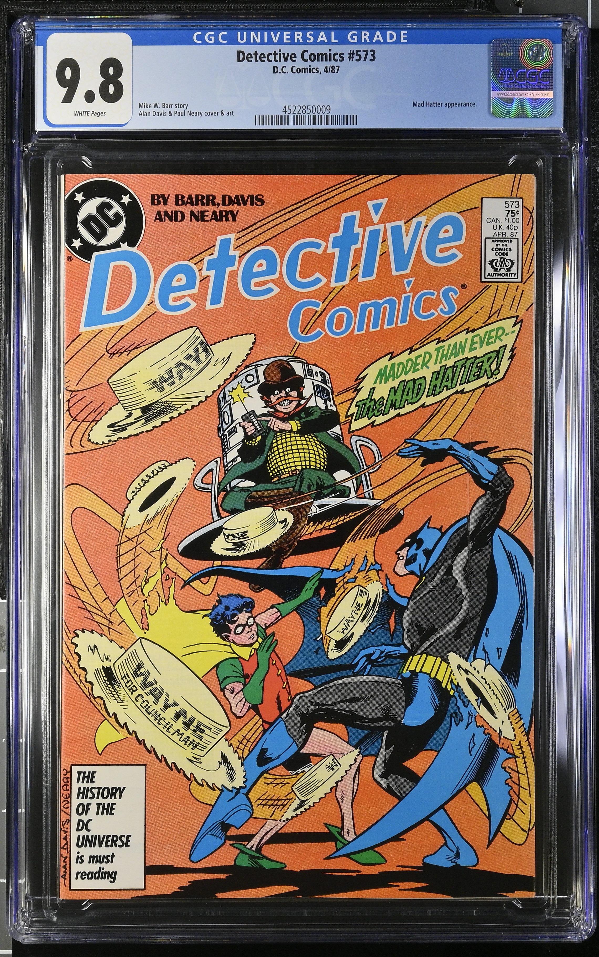 1987 Detective Comics #573 CGC 9.8 DC Comics