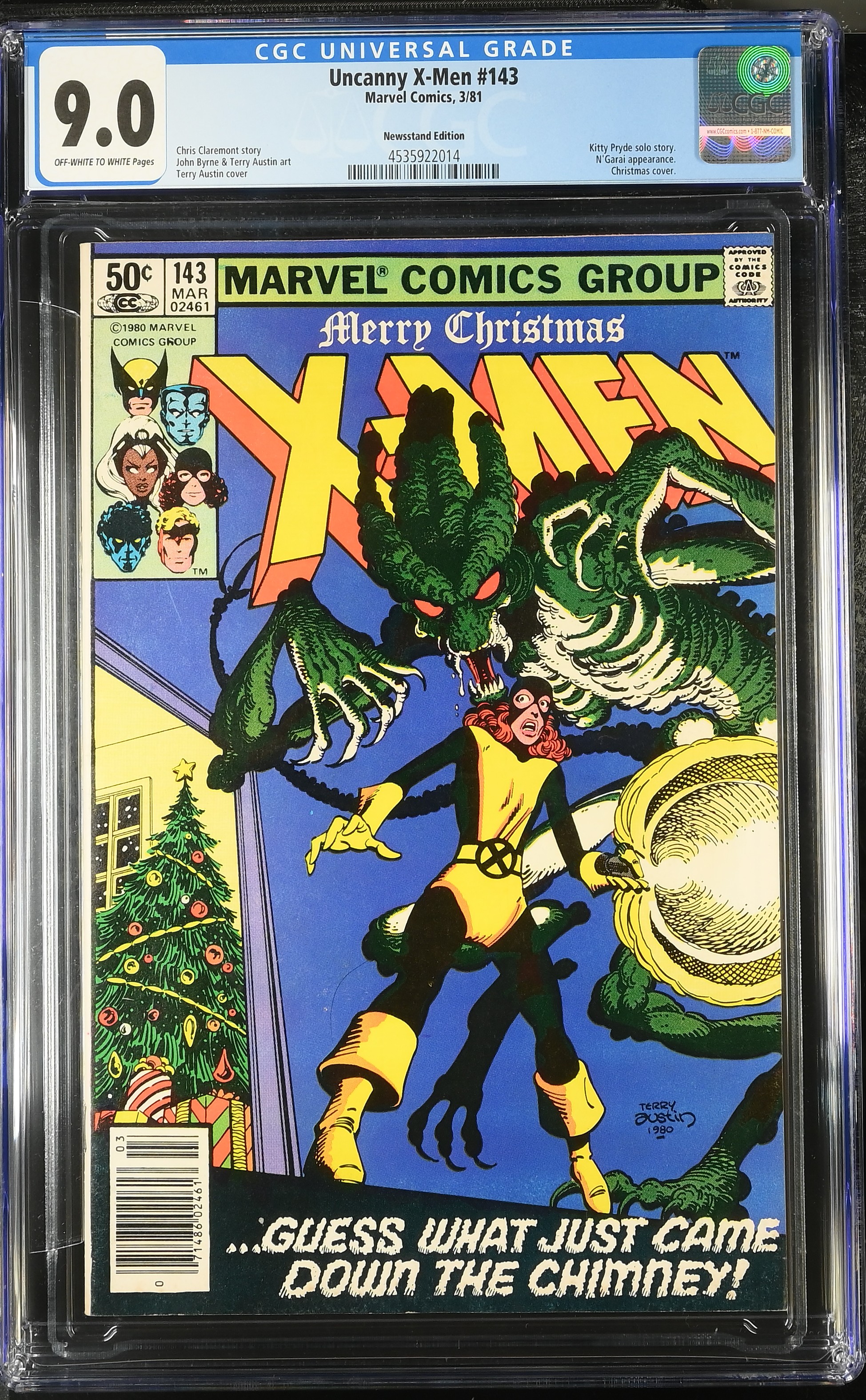1981 Uncanny X-Men #143 CGC 9 Marvel Comics