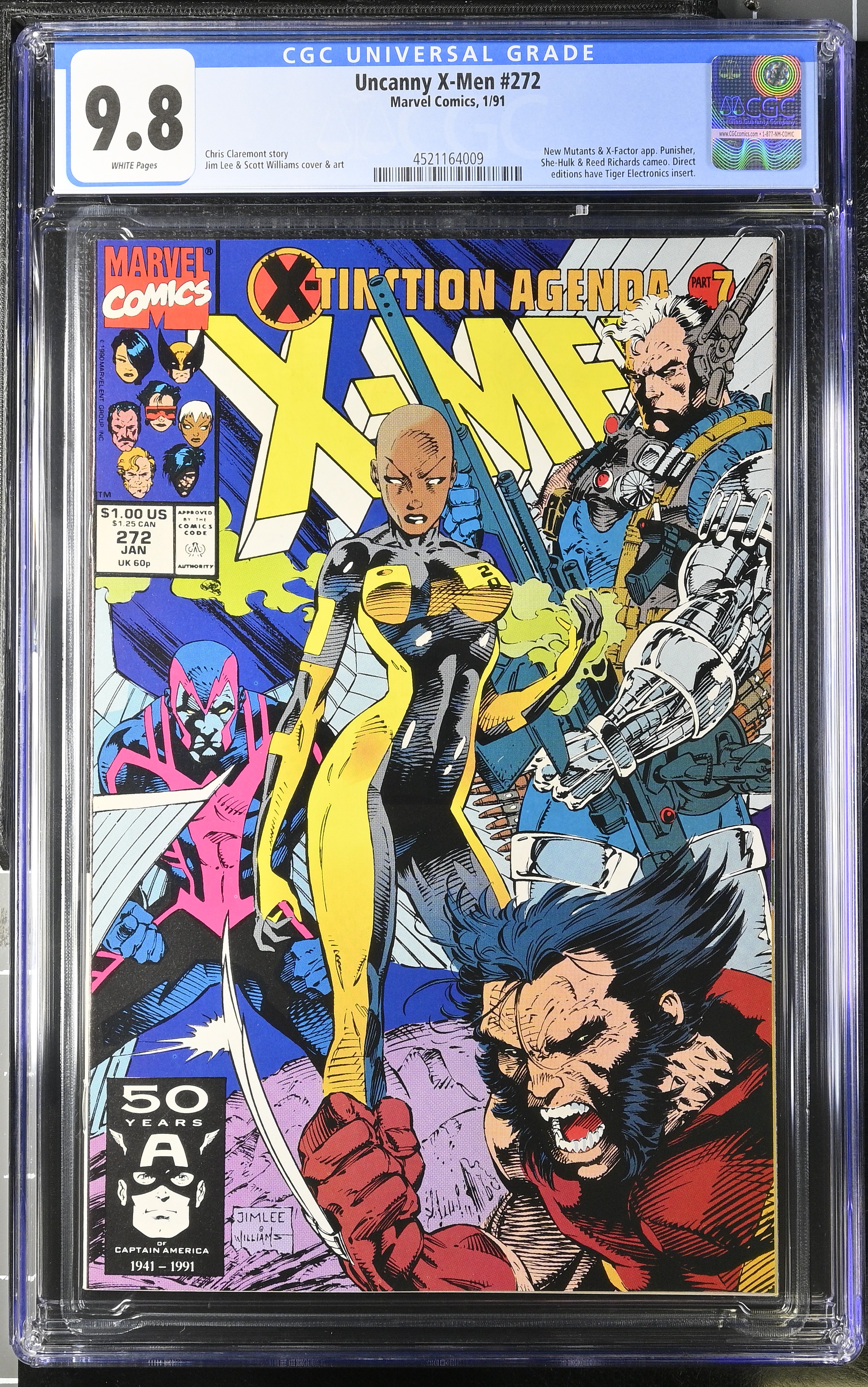 1991 Uncanny X-Men #272 CGC 9.8 Marvel Comics