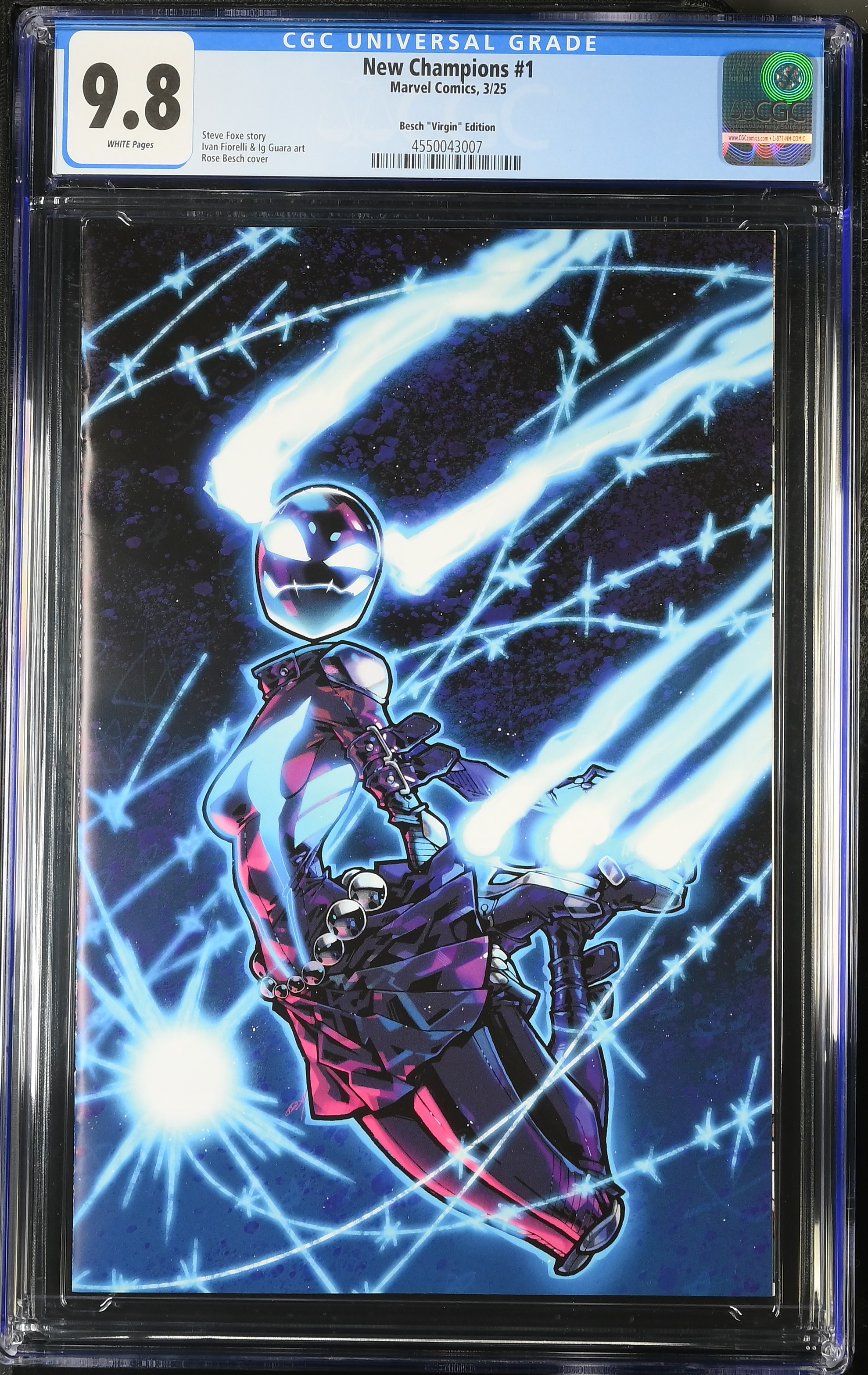 Marvel Comics New Champions #1 Rose Besch Virgin Edition CGC 9.8
