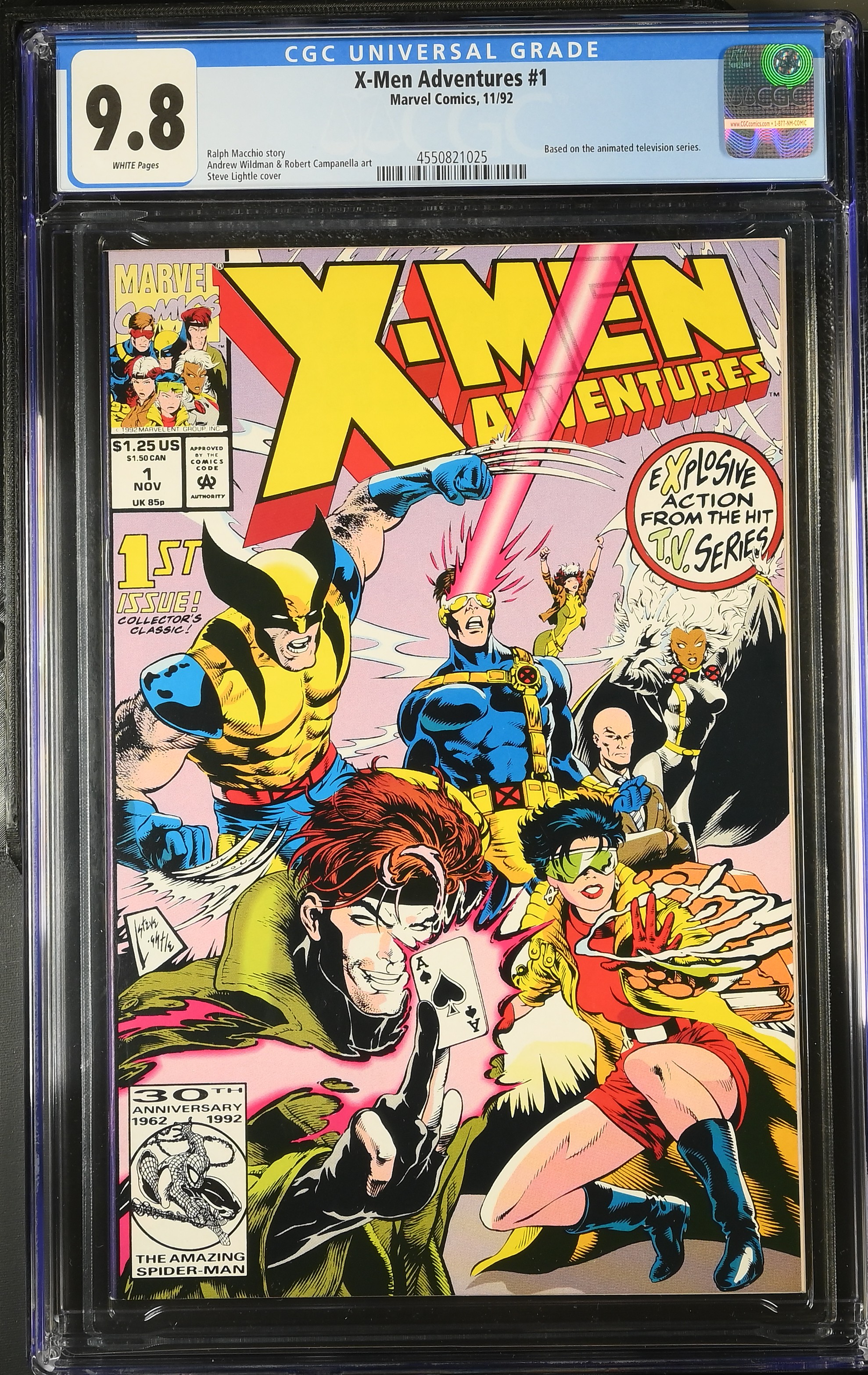1992 X-Men Adventures #1 CGC 9.8 Marvel Comics