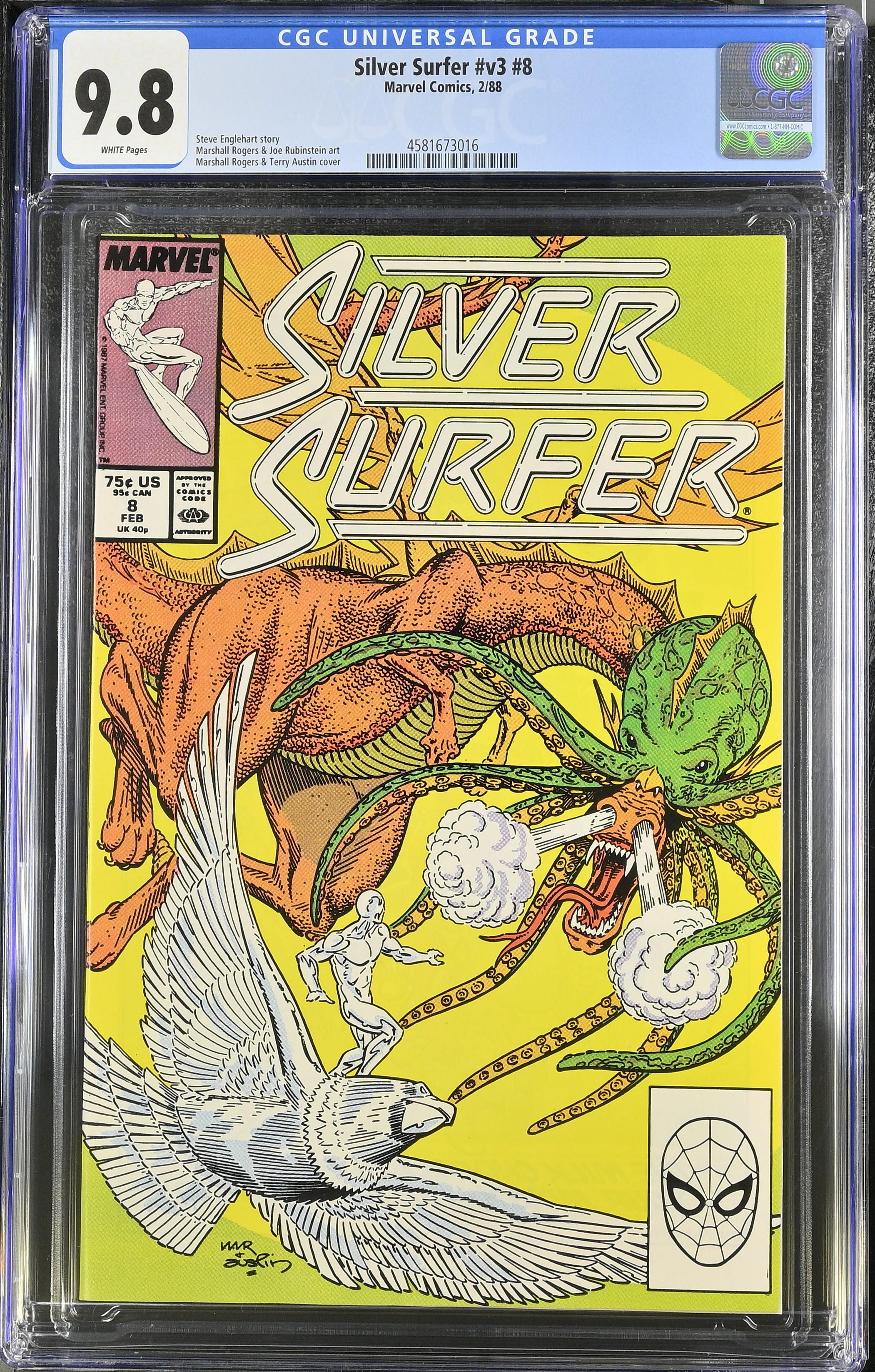 1988 Silver Surfer #v3 #8 CGC 9.8 Marvel Comics