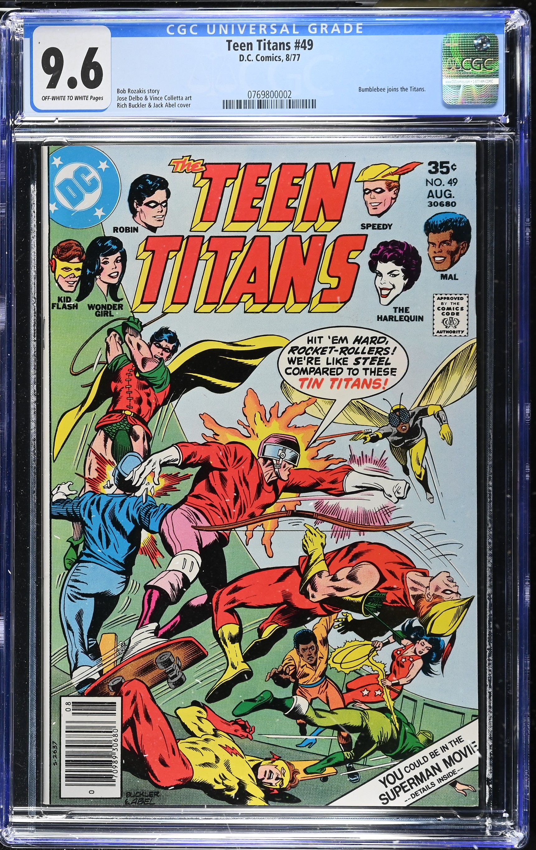 1977 Teen Titans #49 CGC 9.6 DC Comics