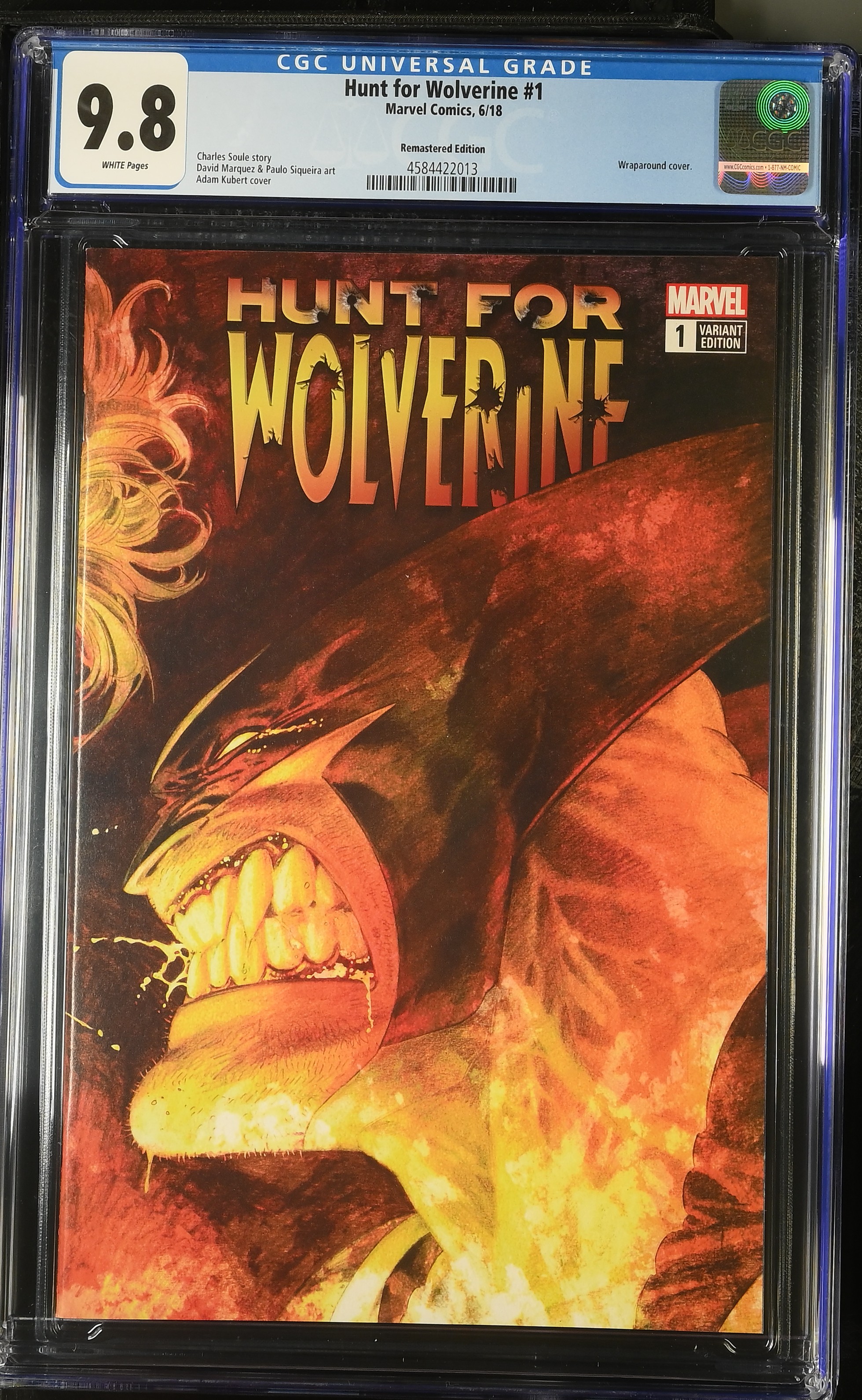 2018 Hunt for Wolverine #1 CGC 9.8 Marvel Comics