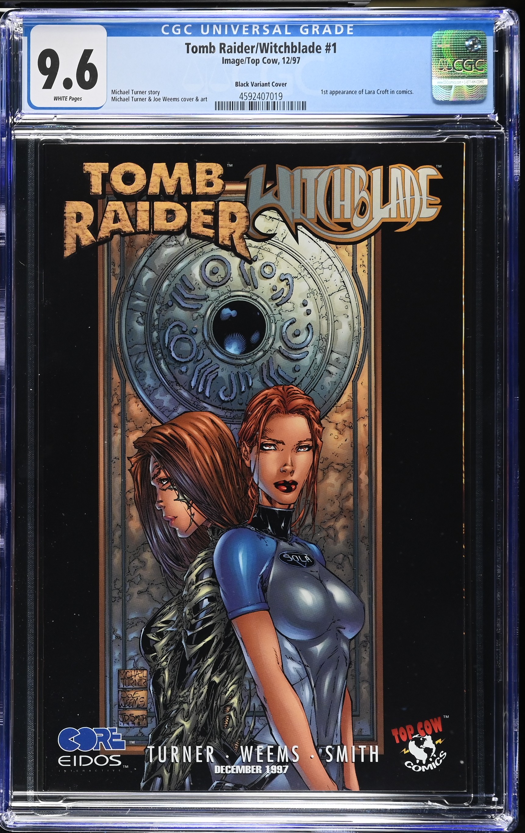1997 Tomb Raider/Witchblade #1 CGC 9.6 Image/Top Cow