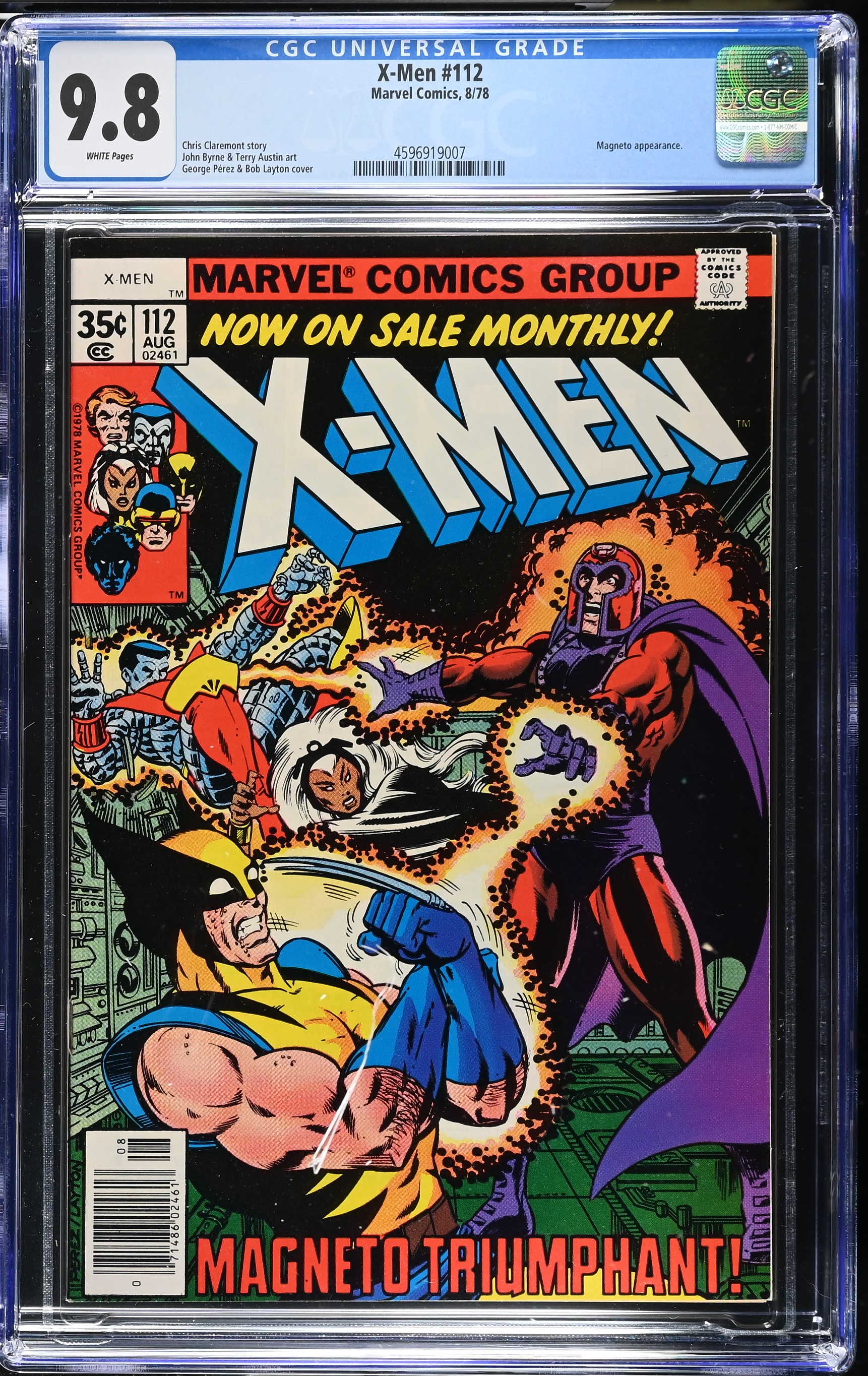1978 X-Men #112 CGC 9.8 Marvel Comics