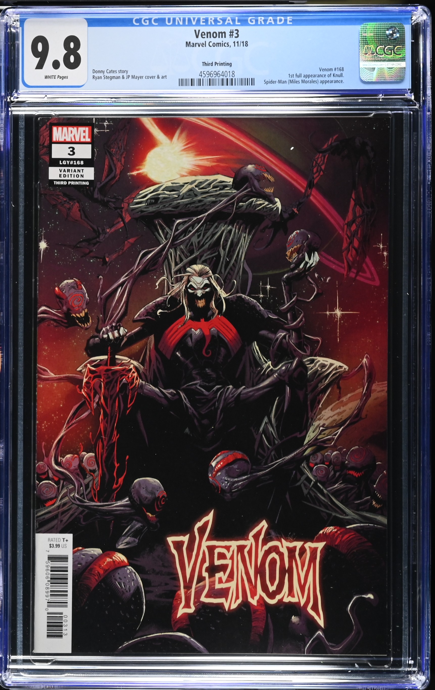 2018 Venom #3 CGC 9.8 Marvel Comics