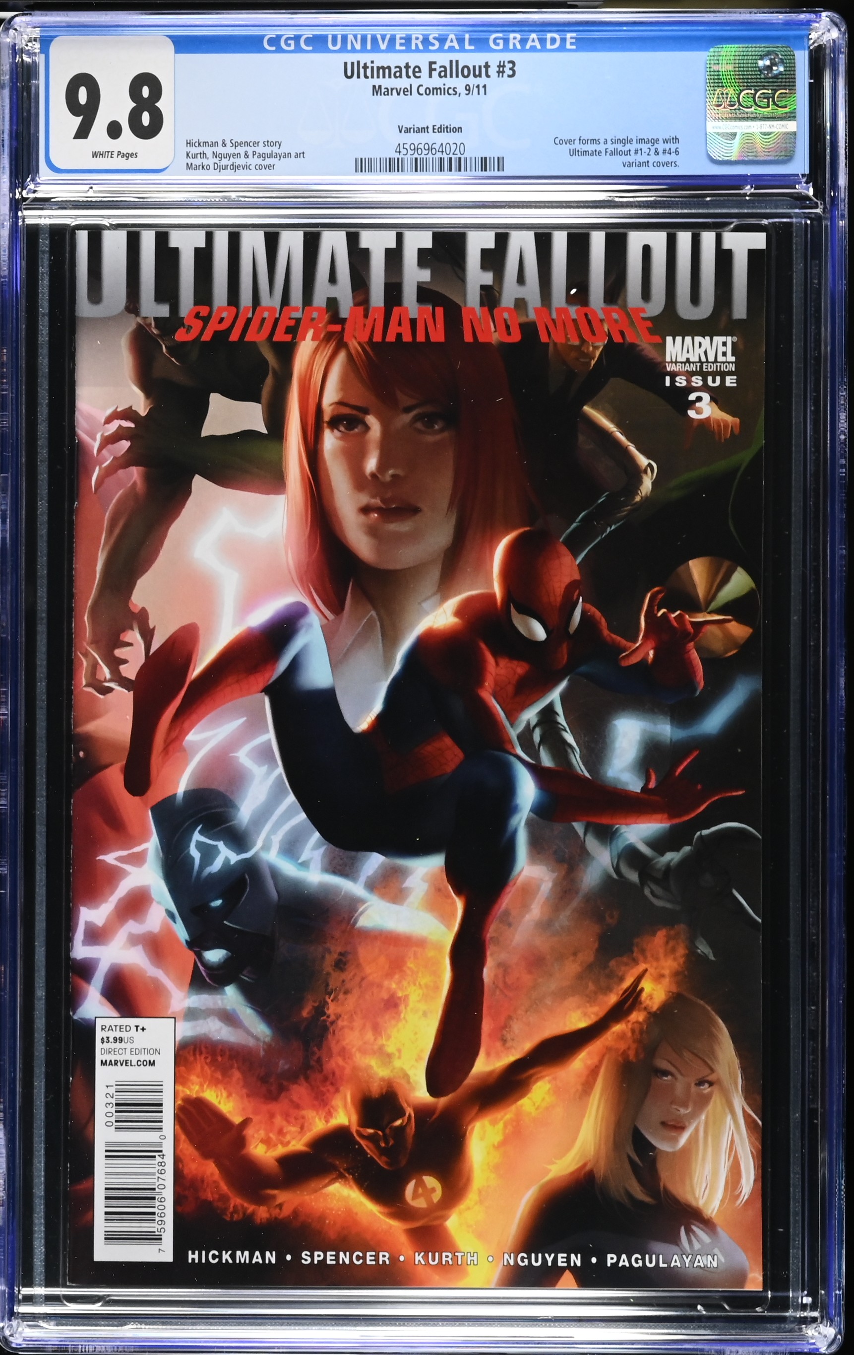 2011 Ultimate Fallout #3 CGC 9.8 Marvel Comics