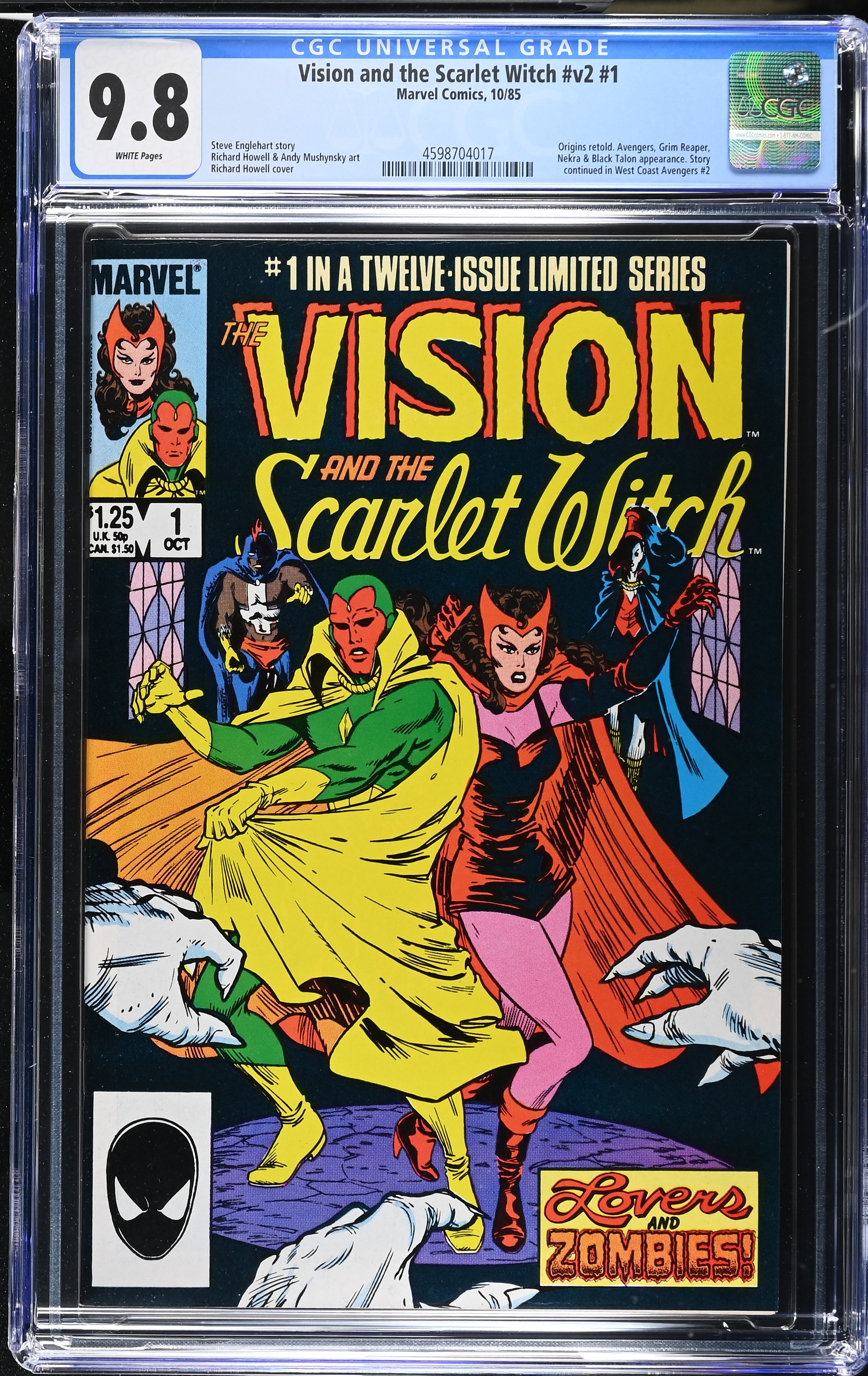 1985 Vision and the Scarlet Witch #v2 #1 CGC 9.8 Marvel Comics