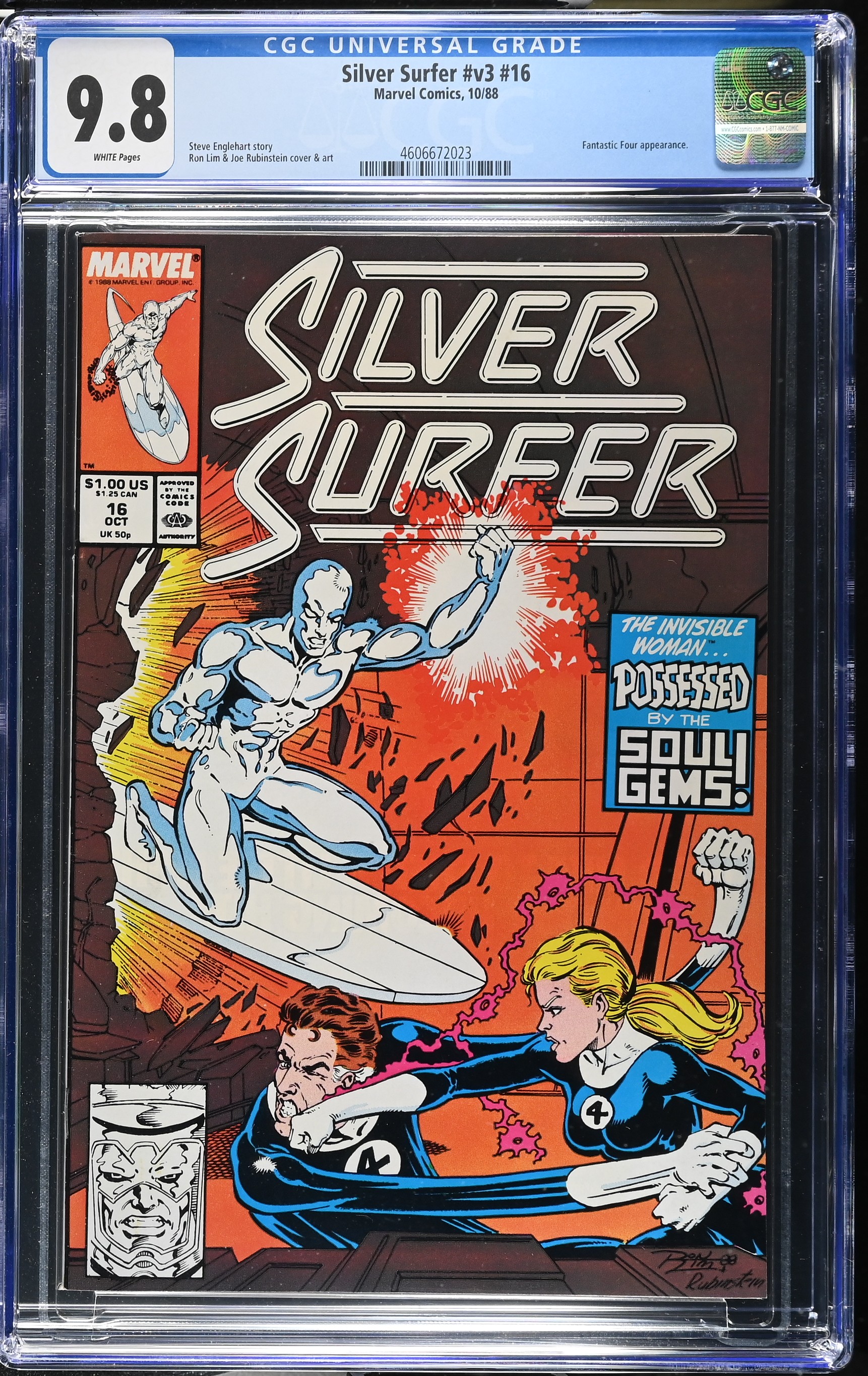 1988 Silver Surfer #v3 #16 CGC 9.8 Marvel Comics