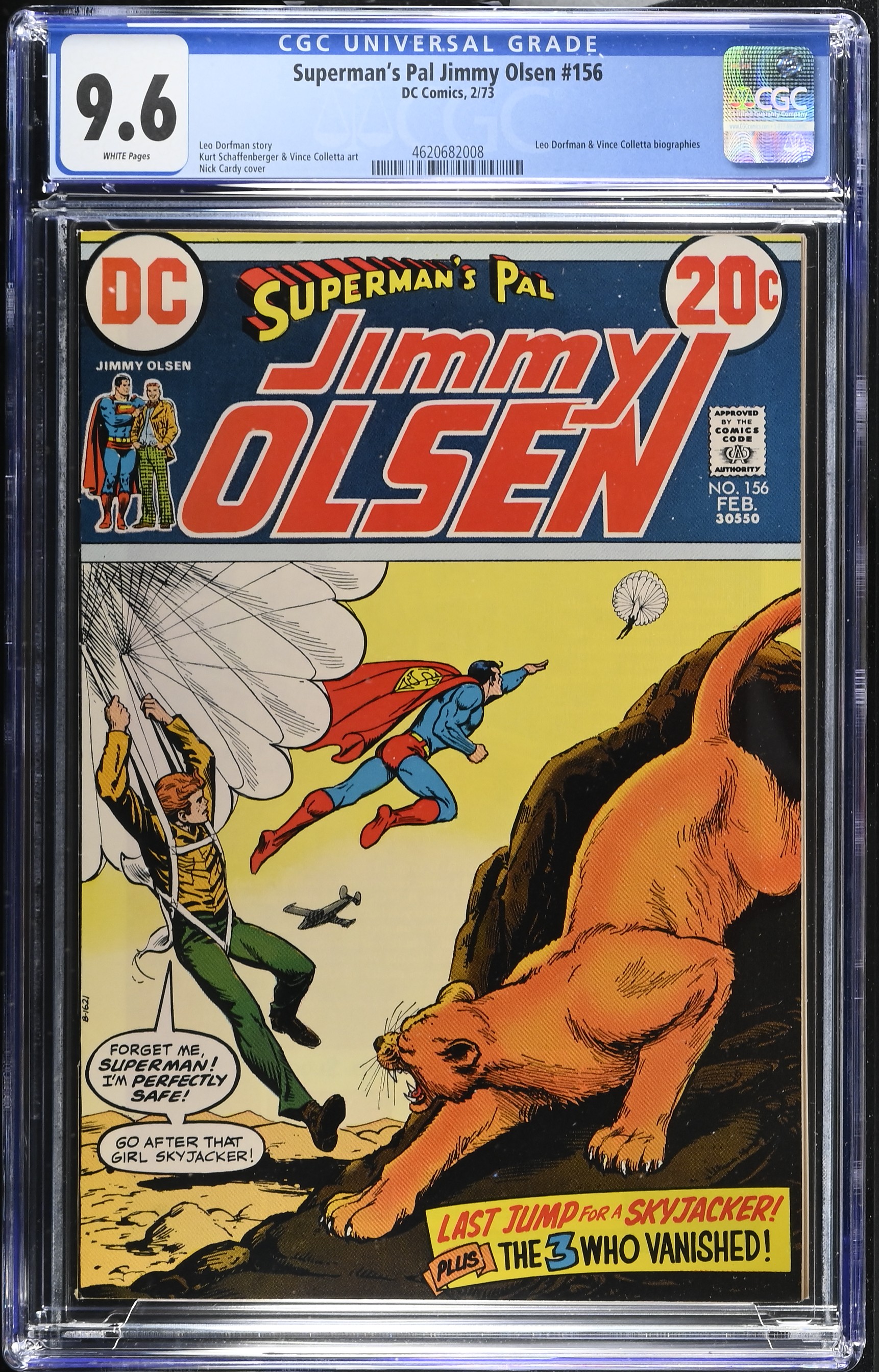 1973 Superman's Pal Jimmy Olsen #156 CGC 9.6 DC Comics