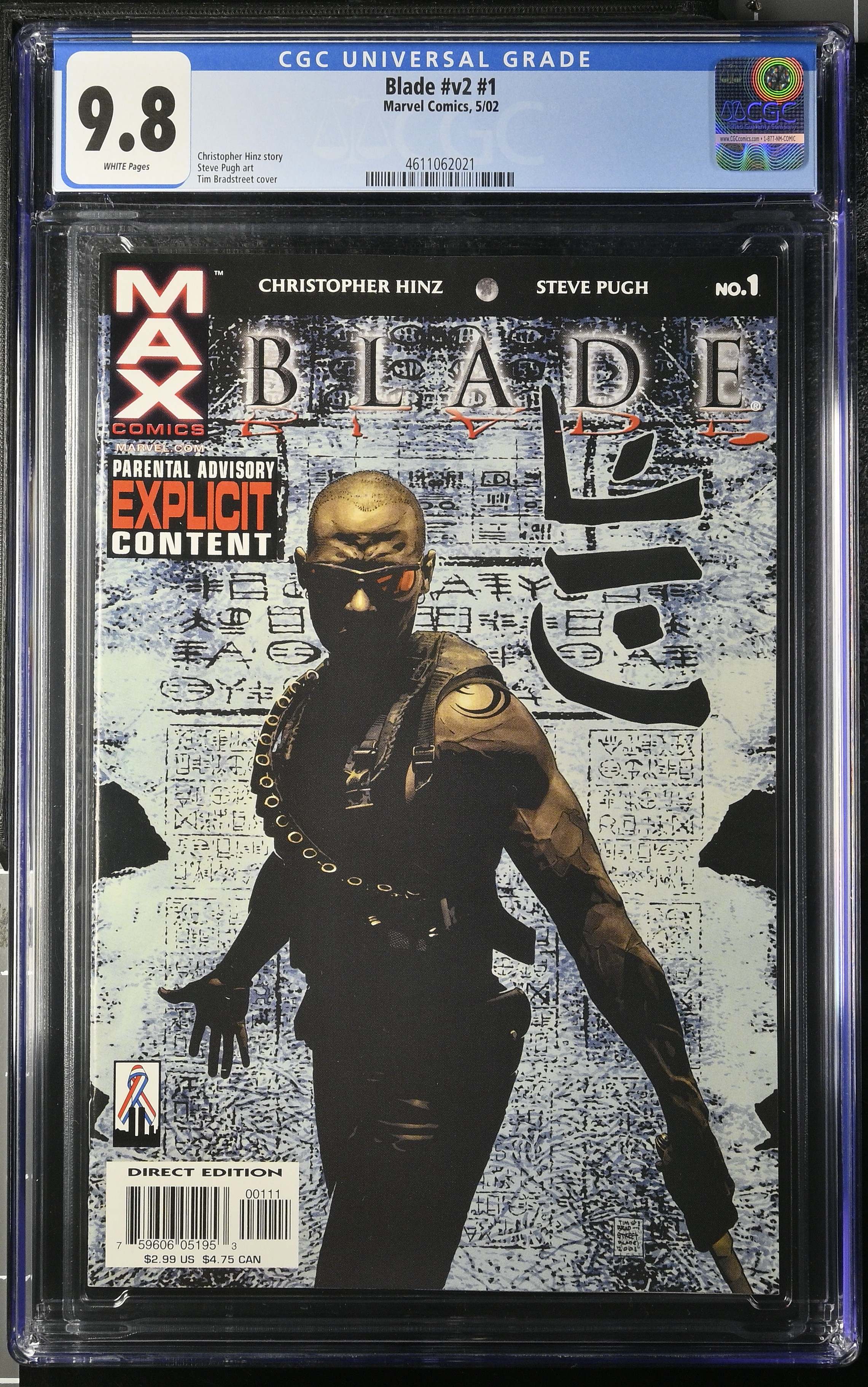 2002 Blade #v2 #1 CGC 9.8 Marvel Comics