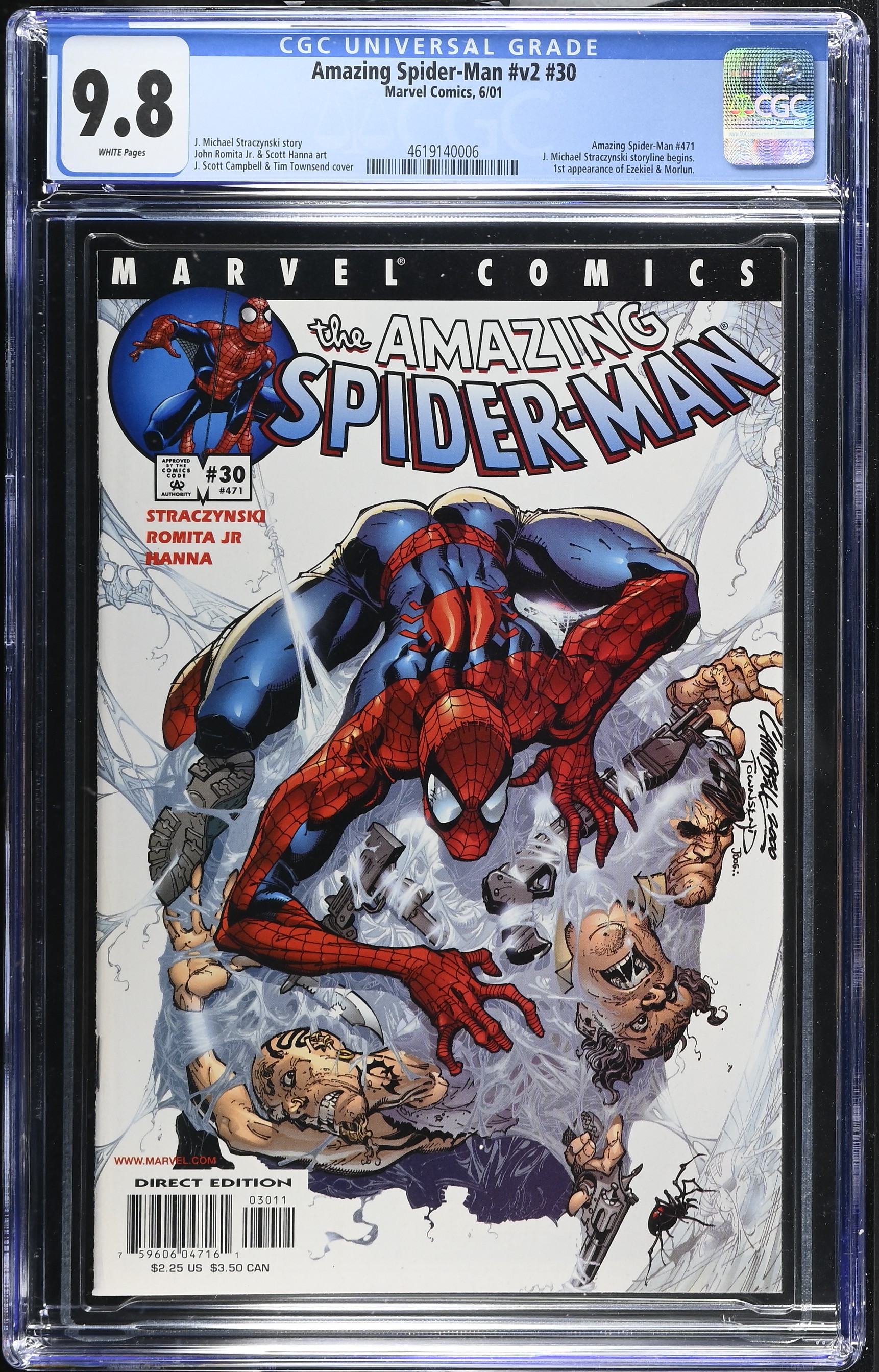 2001 Amazing Spider-Man #v2 #30 CGC 9.8 Marvel Comics