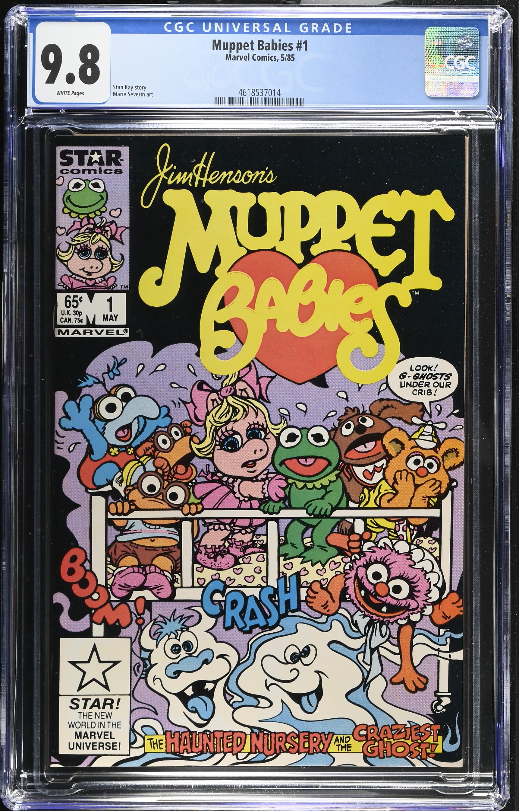 1985 Muppet Babies #1 CGC 9.8 Marvel Comics