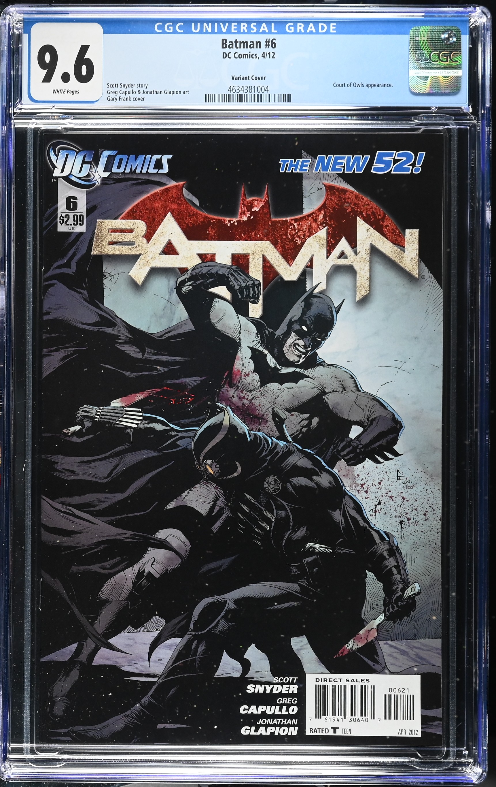 2012 Batman #6 CGC 9.6 DC Comics