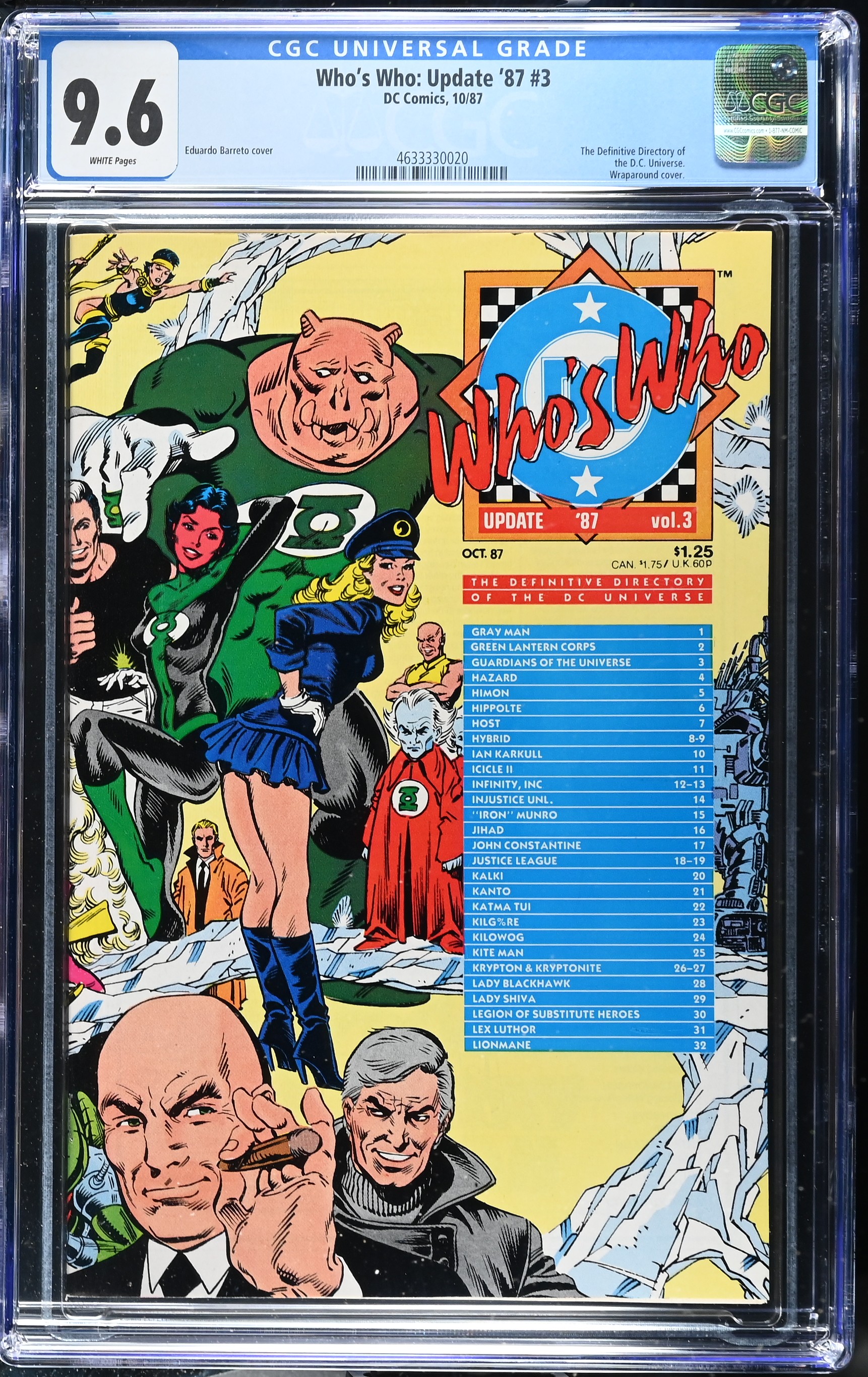 1987 Who's Who: Update '87 #3 CGC 9.6 DC Comics