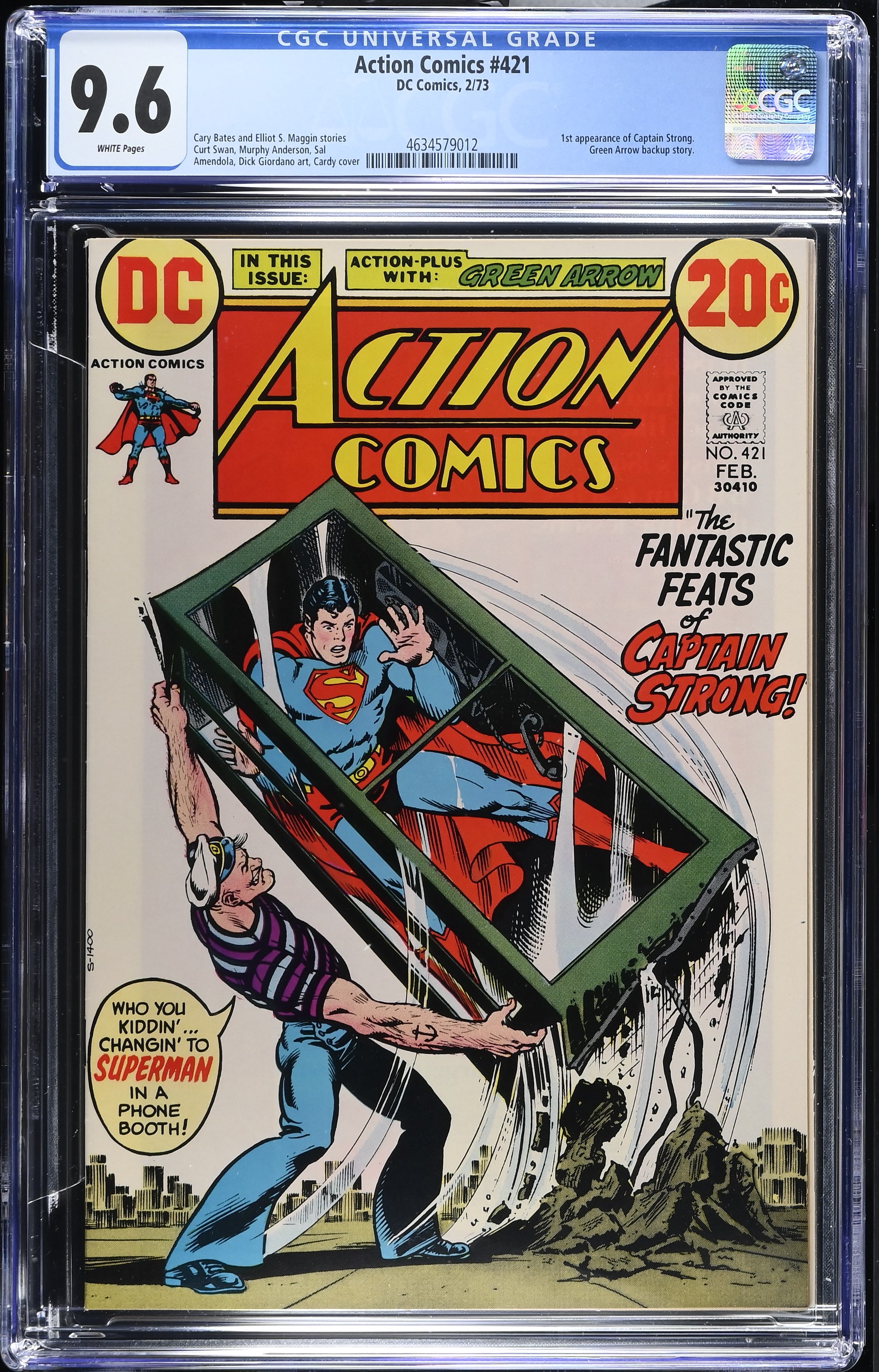 1973 Action Comics #421 CGC 9.6 DC Comics