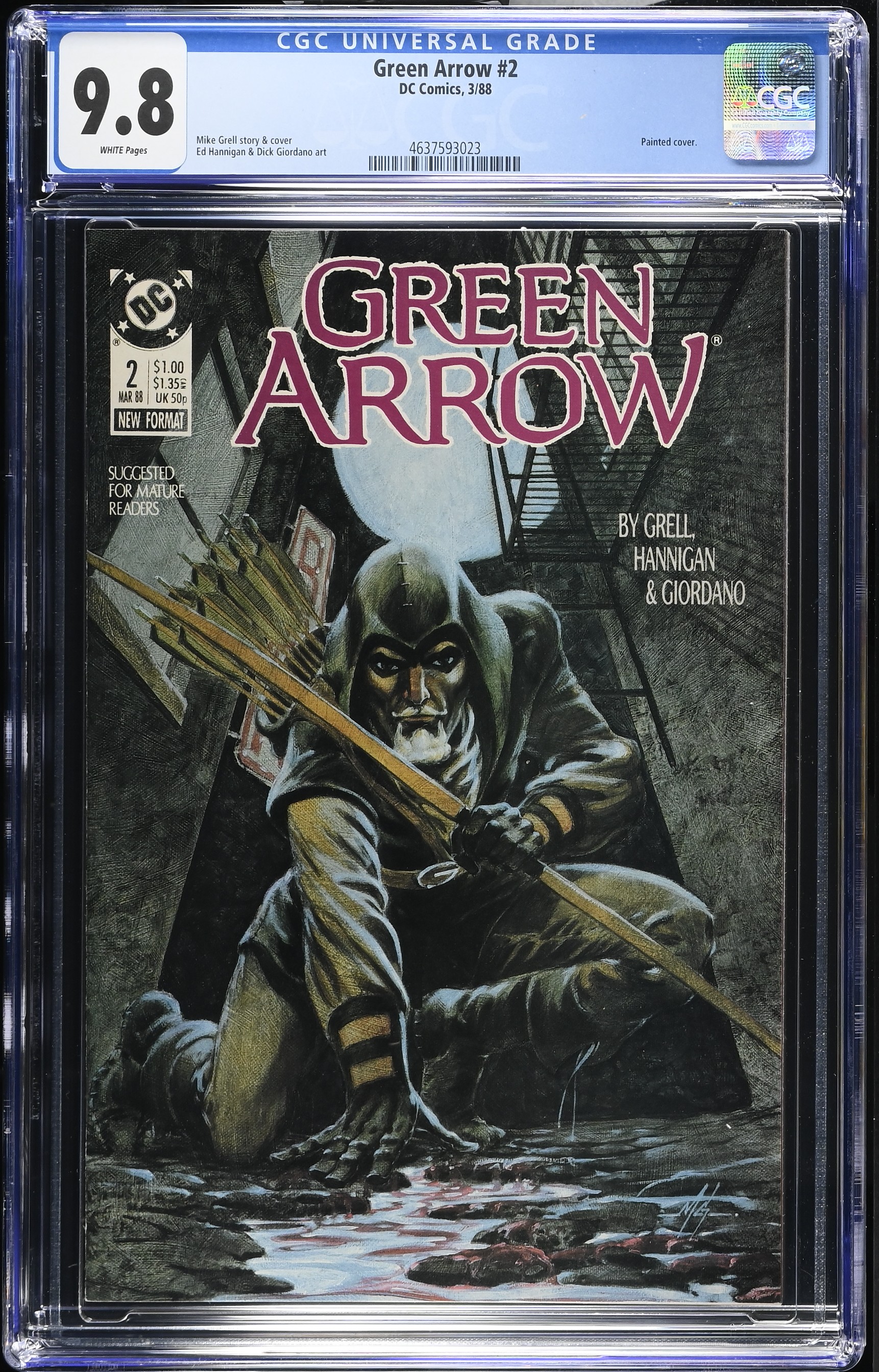1988 Green Arrow #2 CGC 9.8 DC Comics