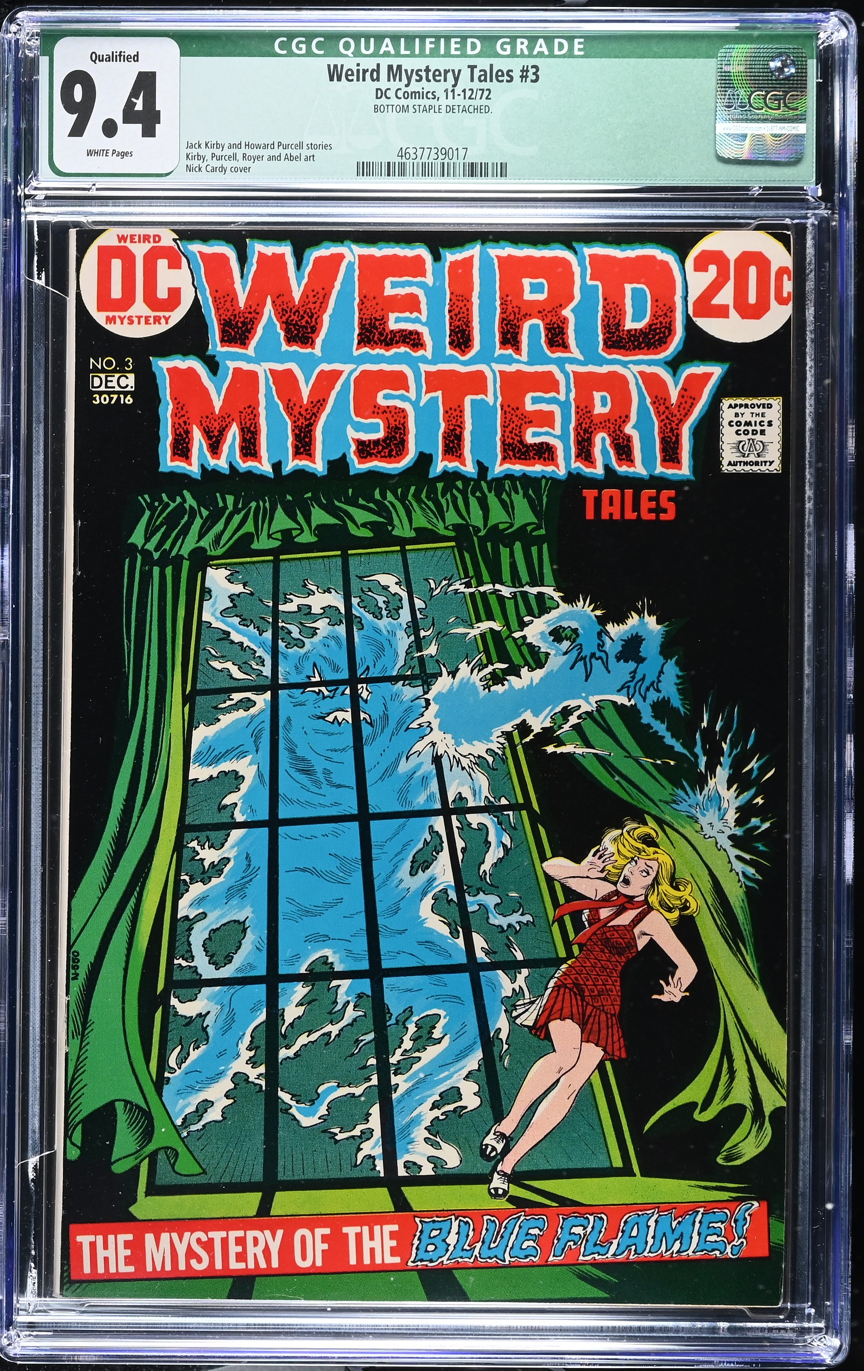 1972 Weird Mystery Tales #3 CGC 9.4 DC Comics
