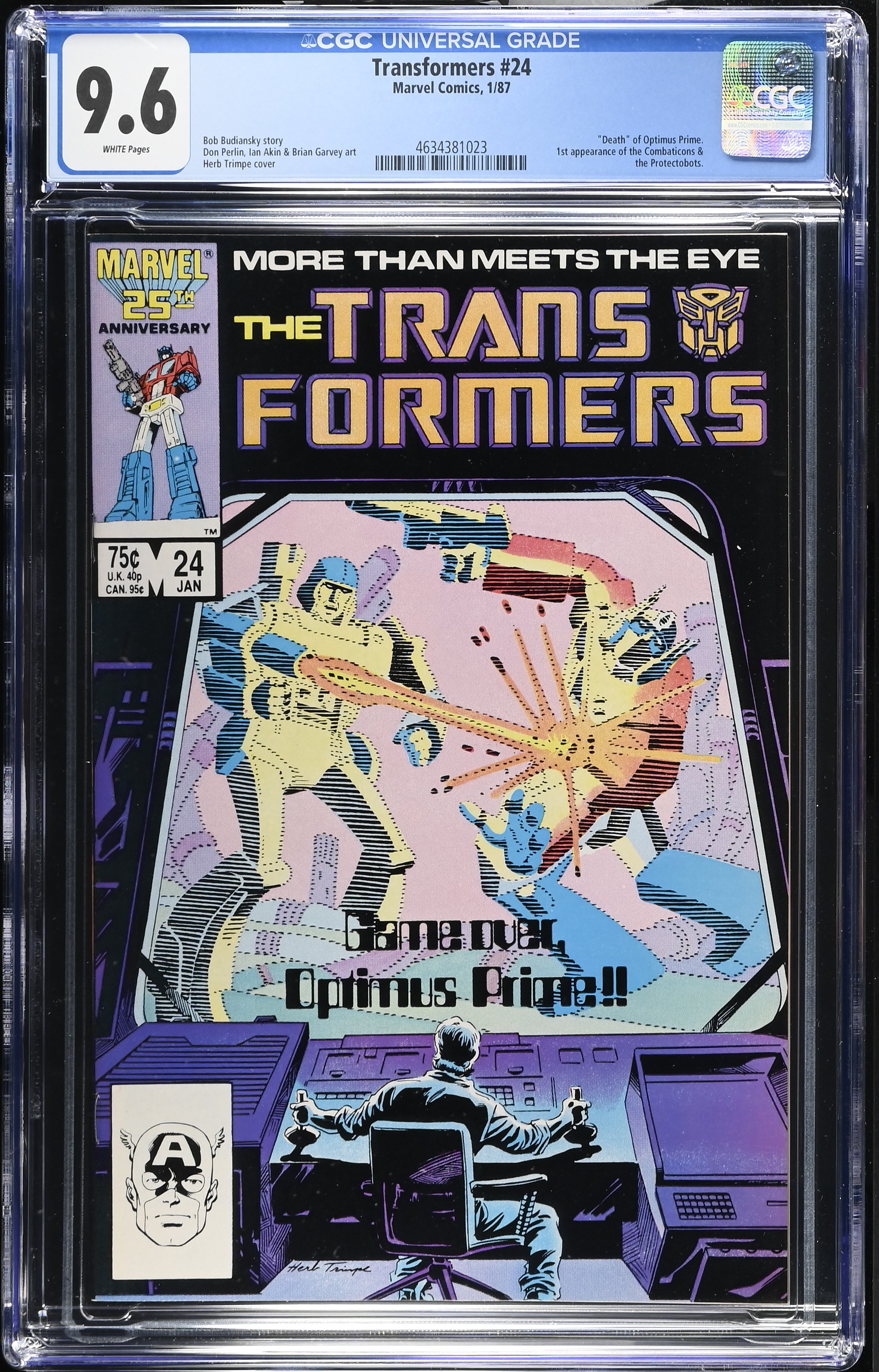 1987 Transformers #24 CGC 9.6 Marvel Comics