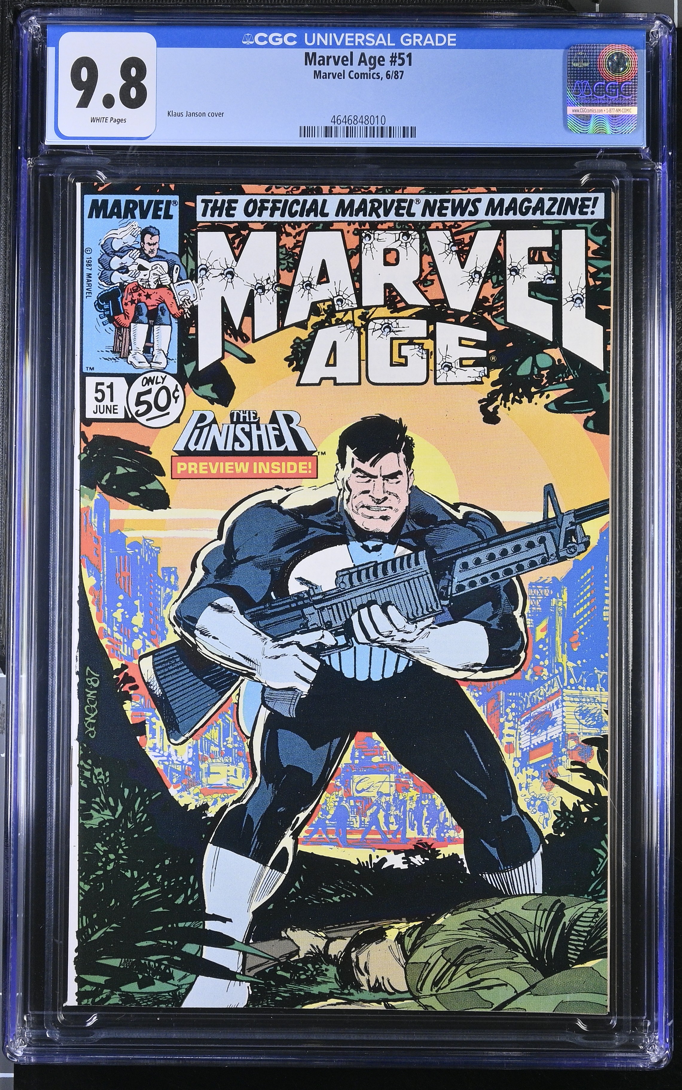 1987 Marvel Age #51 CGC 9.8 Marvel Comics