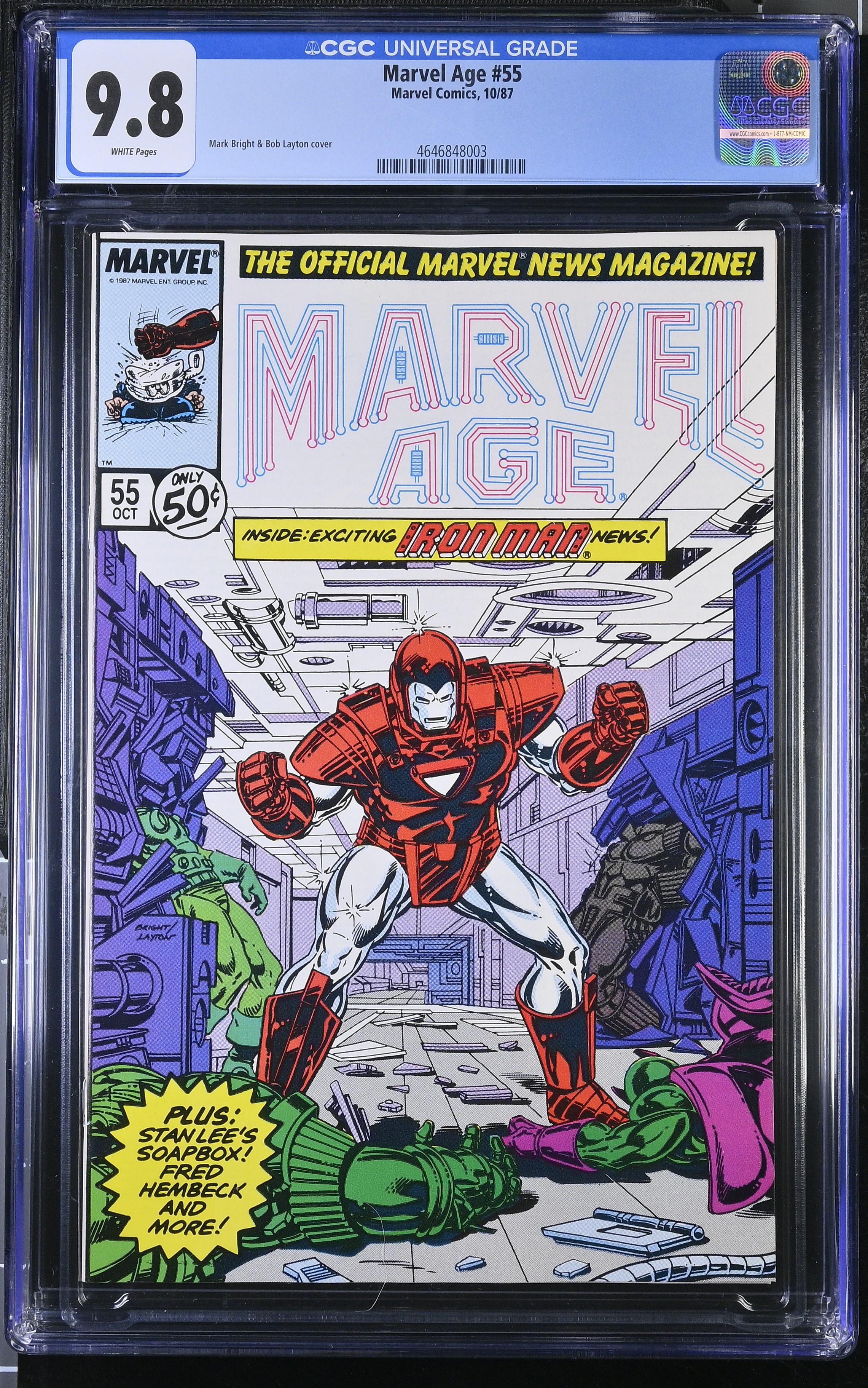1987 Marvel Age #55 CGC 9.8 Marvel Comics
