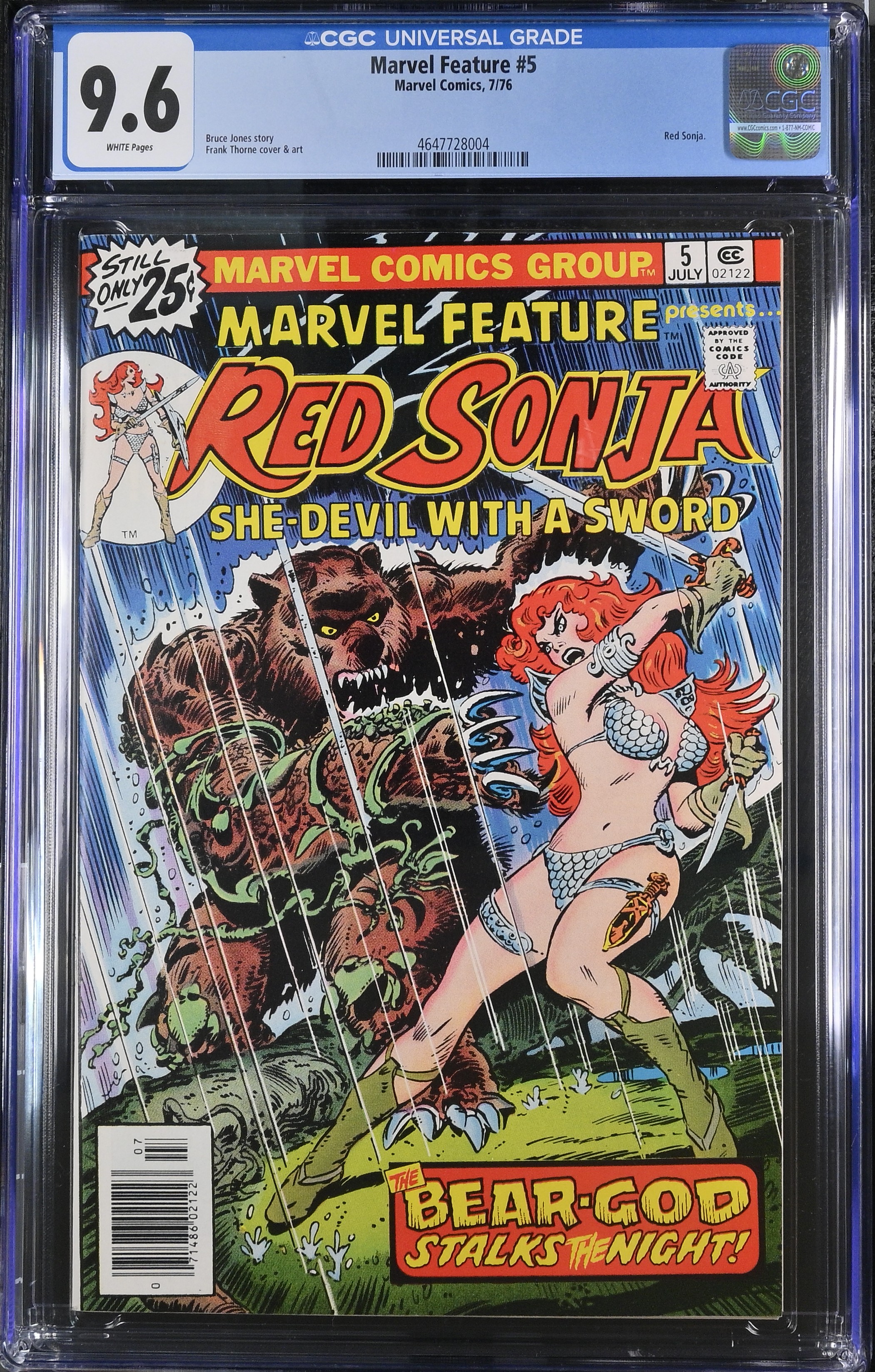 1976 Marvel Feature #5 CGC 9.6 Marvel Comics
