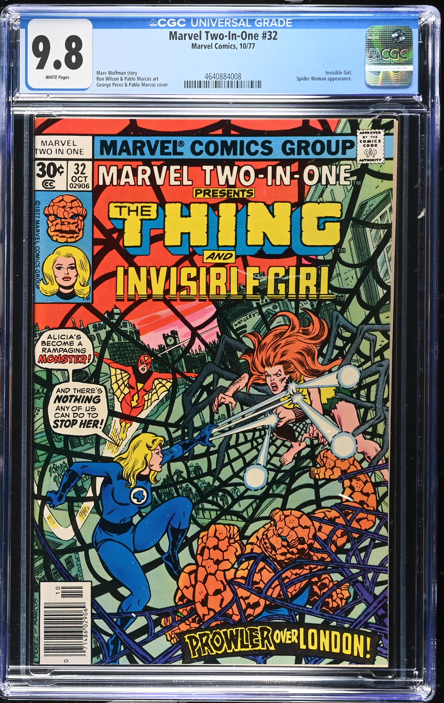1977 Marvel Two-In-One #32 CGC 9.8 Marvel Comics