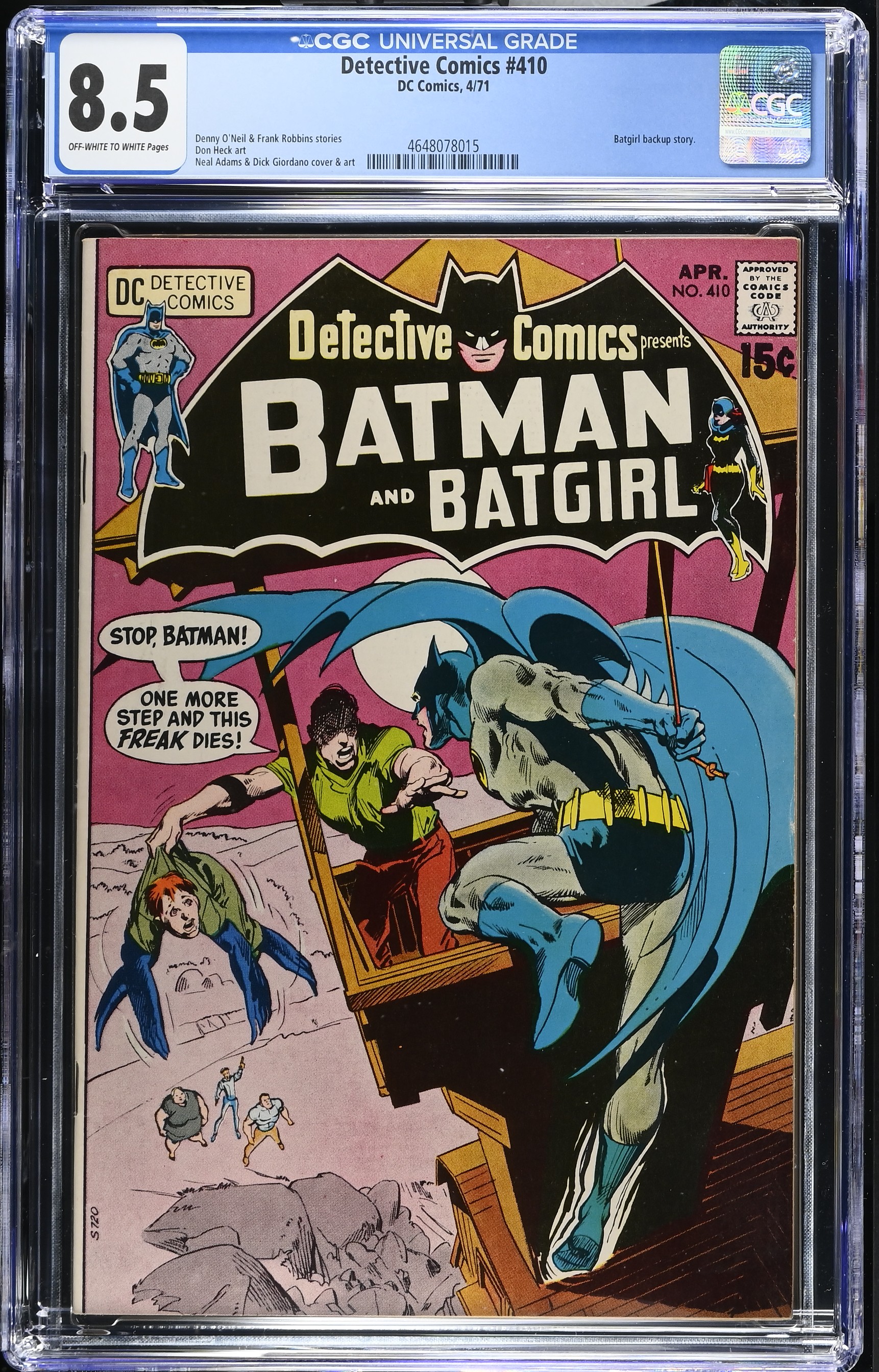 1971 Detective Comics #410 CGC 8.5 DC Comics