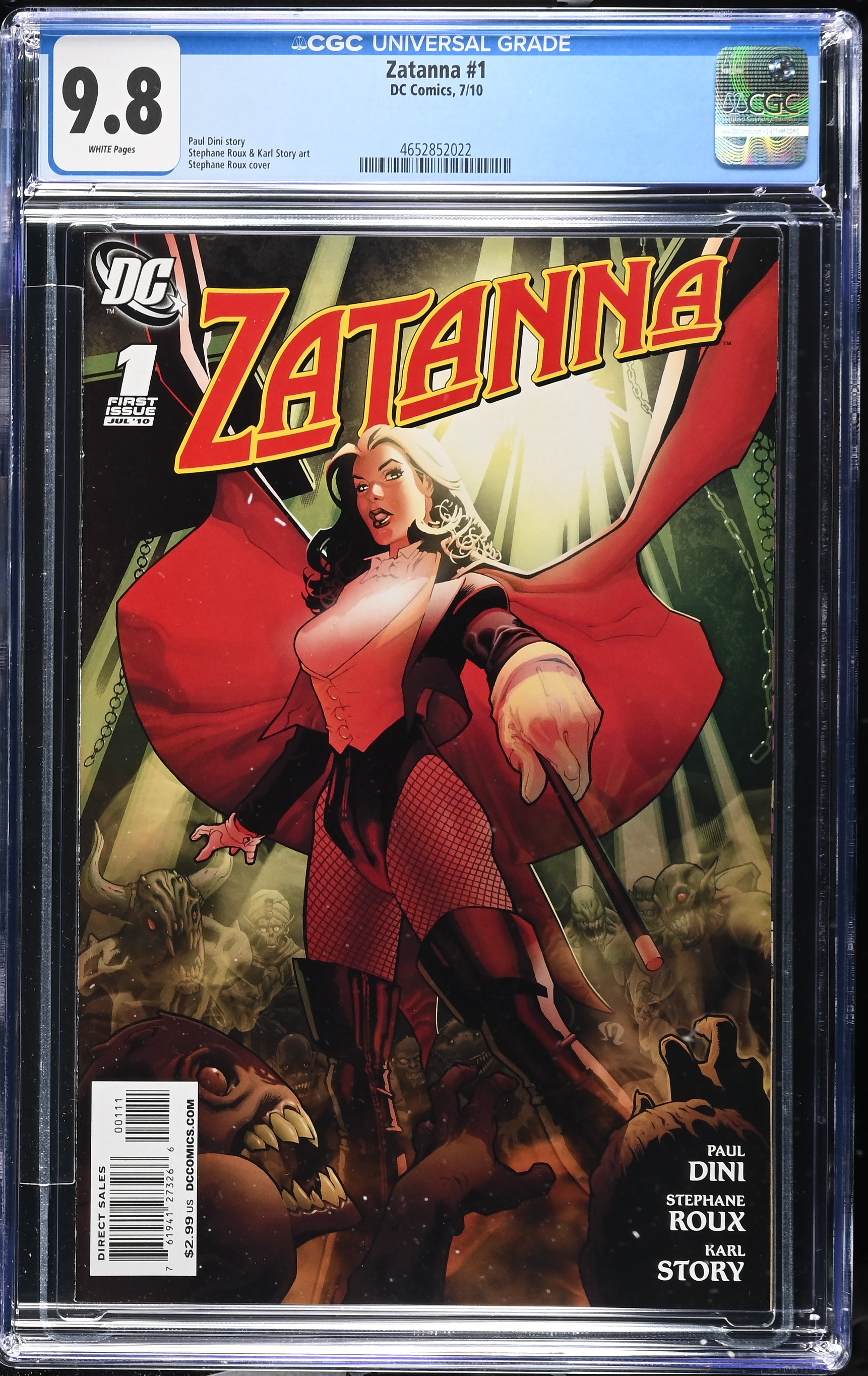 2010 Zatanna #1 CGC 9.8 DC Comics