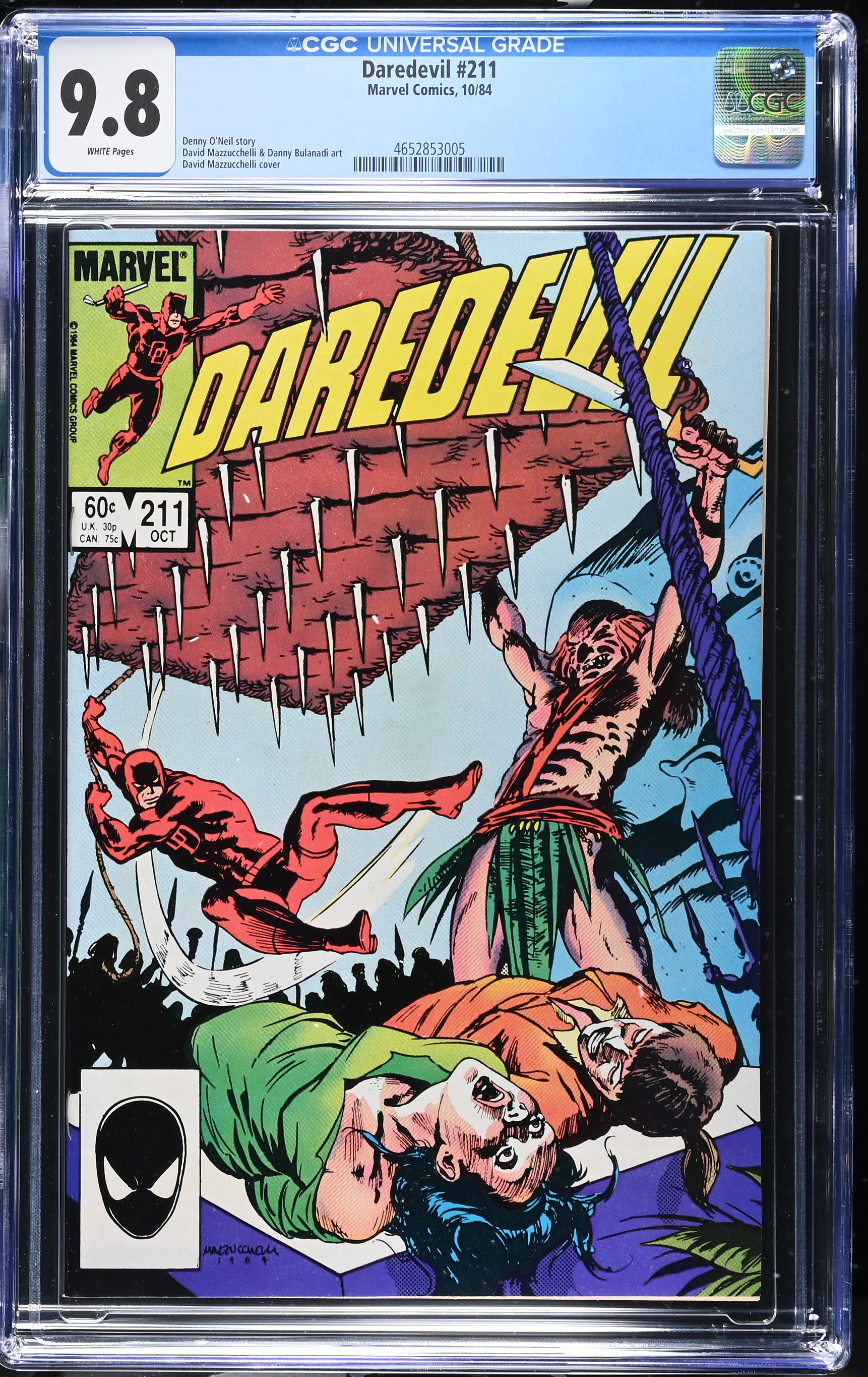 1984 Daredevil #211 CGC 9.8 Marvel Comics