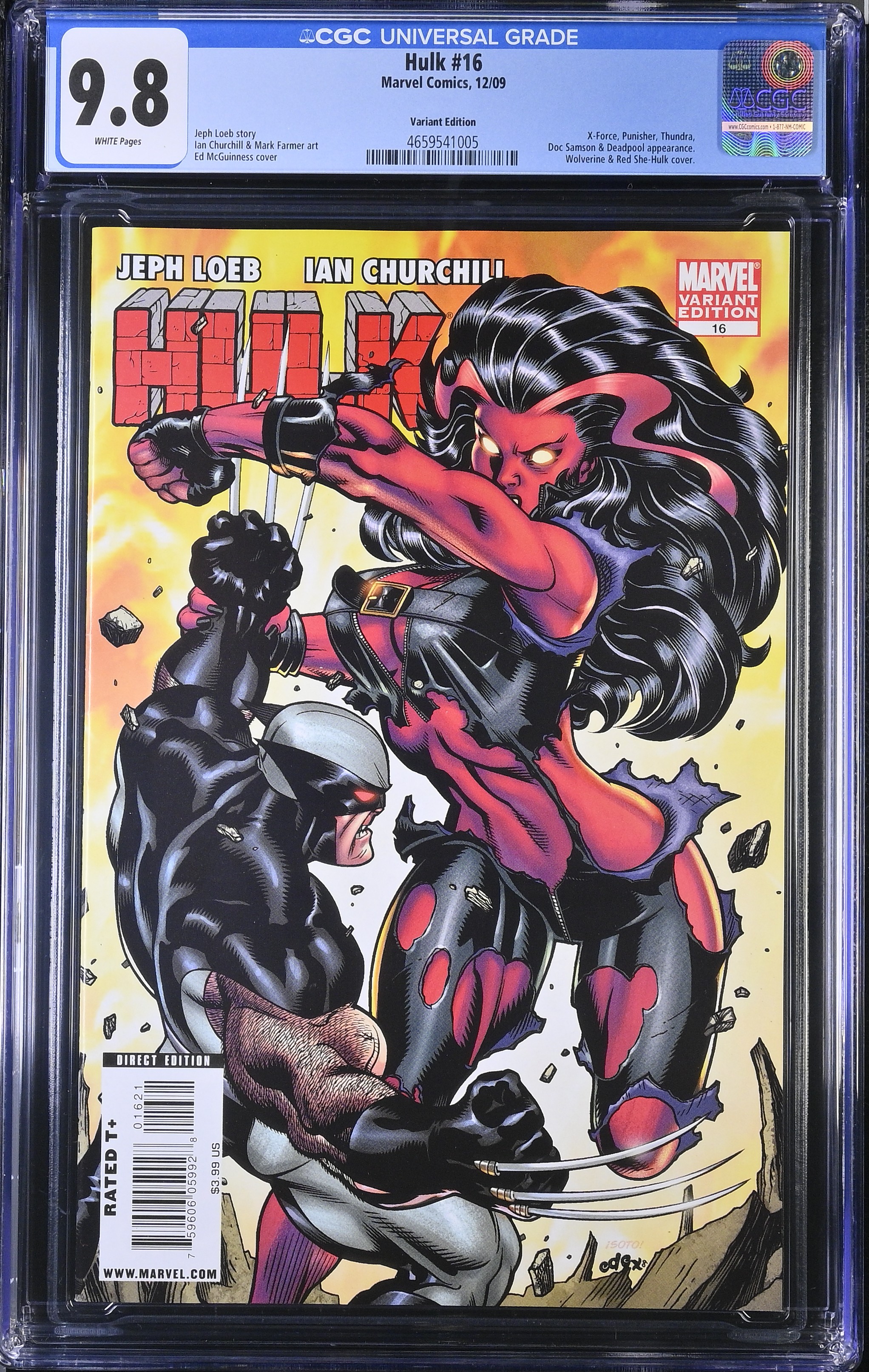 2009 Hulk #16 CGC 9.8 Marvel Comics