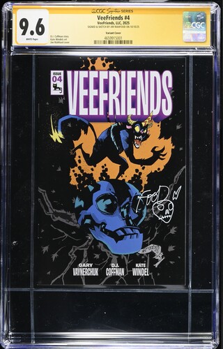 VeeFriends - 2025 VeeFriends #4 Variant Cover Jim Mahfood Auto CGC 9.6