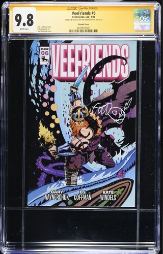VeeFriends - 2025 VeeFriends #6 Variant Cover SIGNED & SKETCH BY JIM MAHFOOD CGC 9.8