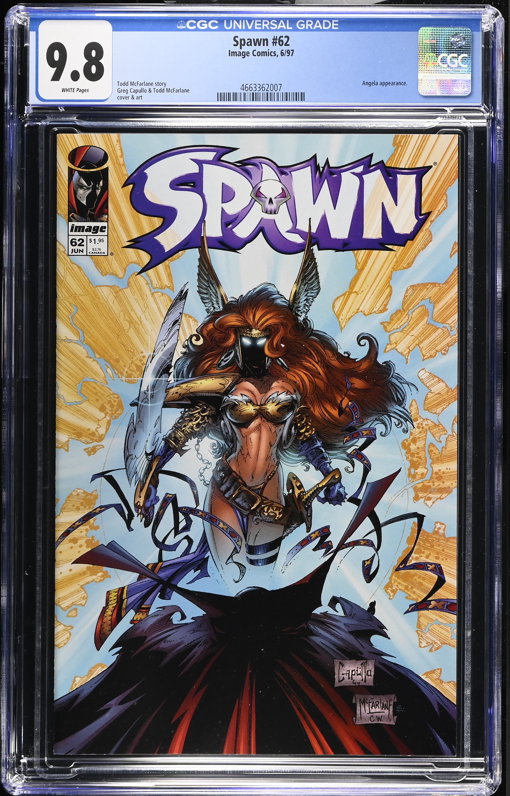 1997 Spawn #62 CGC 9.8 Image Comics