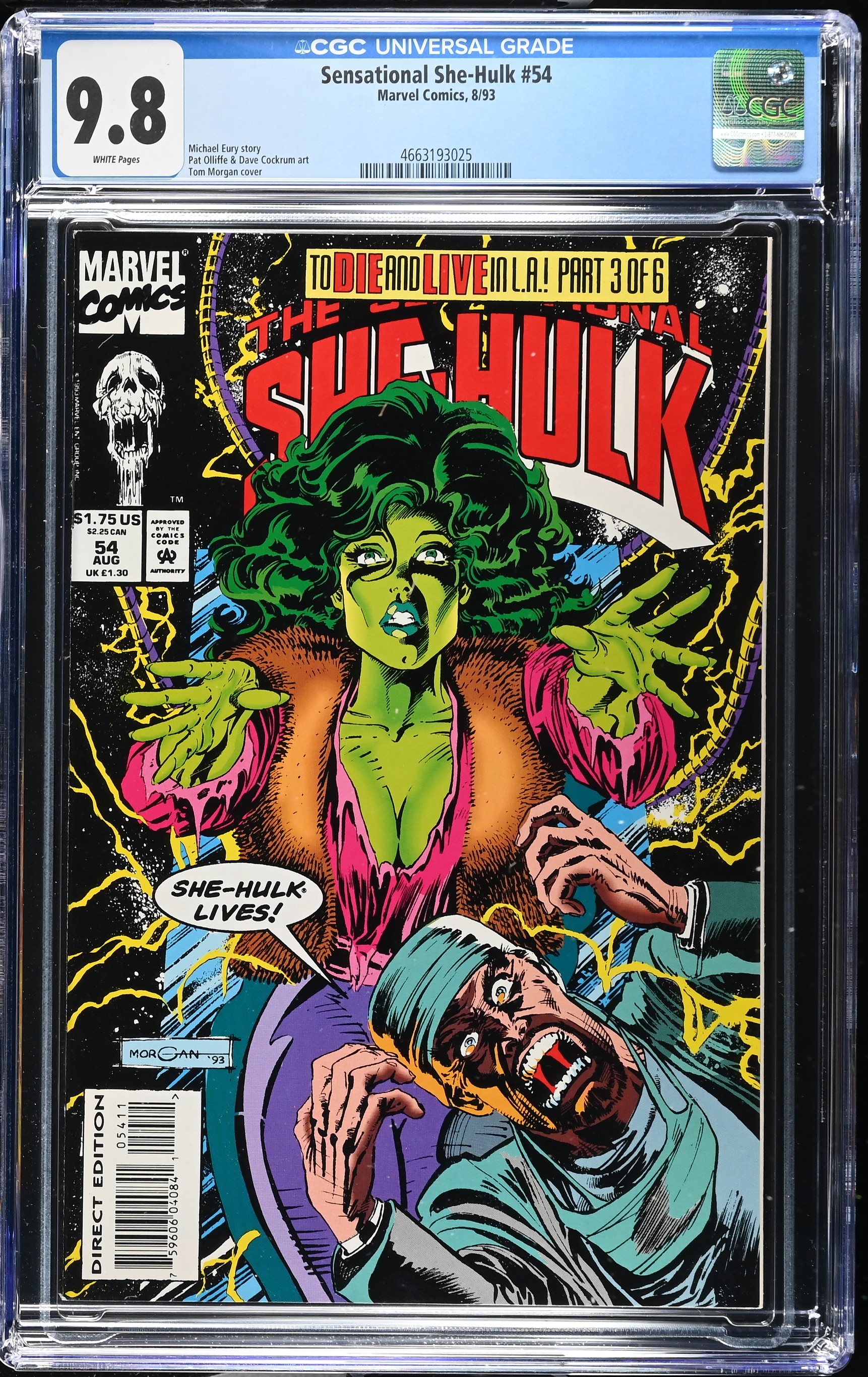 1993 Sensational She-Hulk #54 CGC 9.8 Marvel Comics