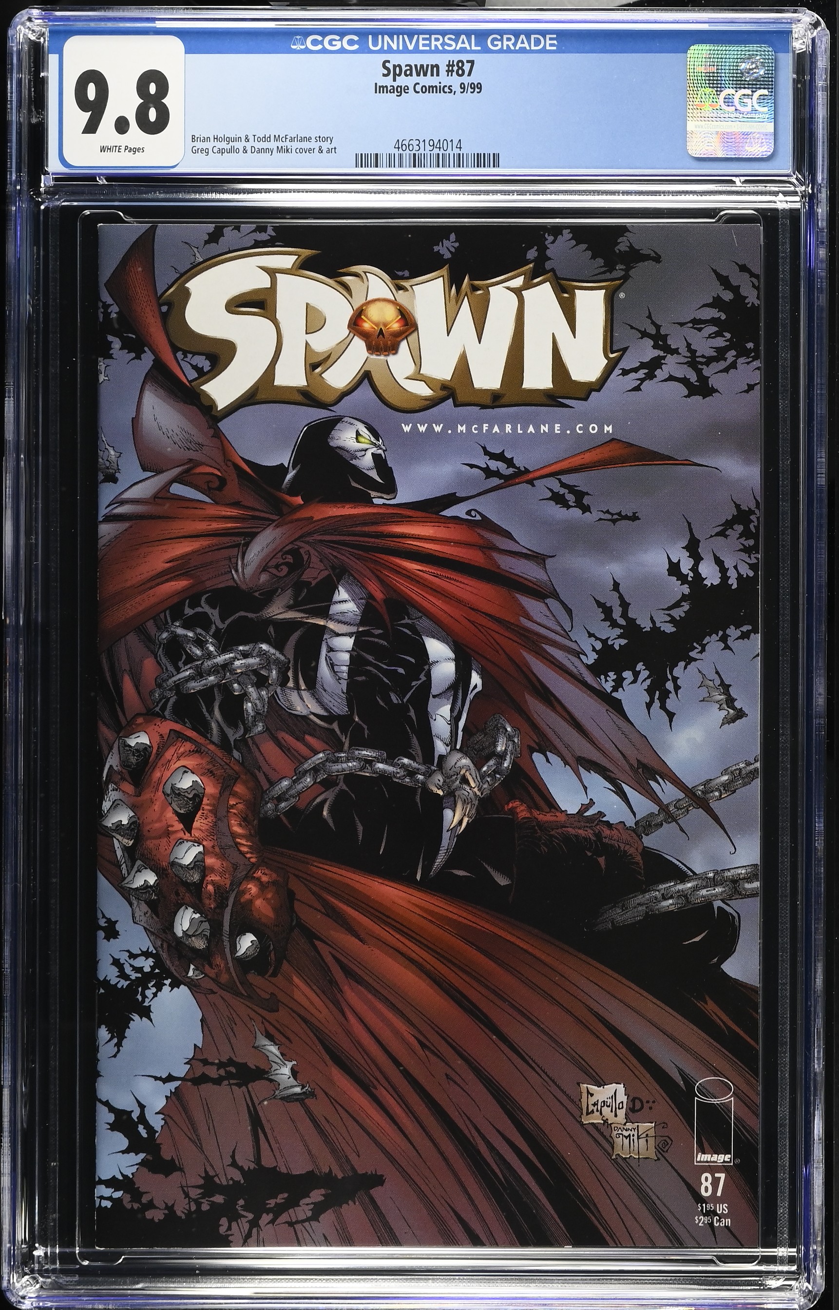 1999 Spawn #87 CGC 9.8 Image Comics