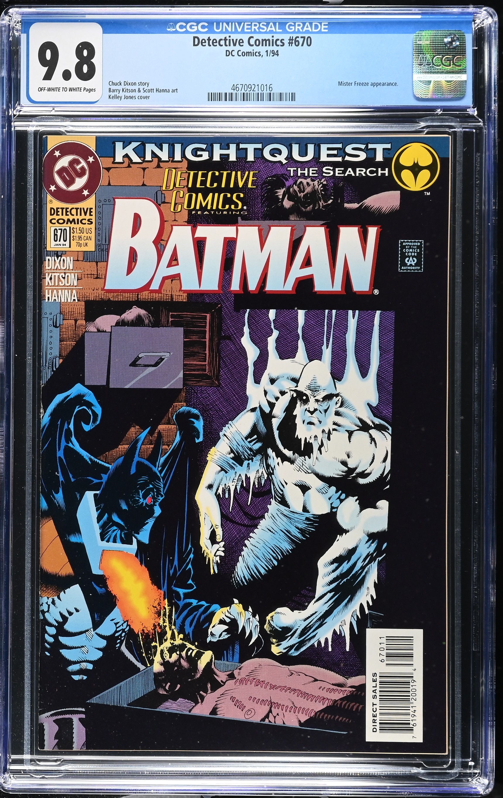 1994 Detective Comics #670 CGC 9.8 DC Comics