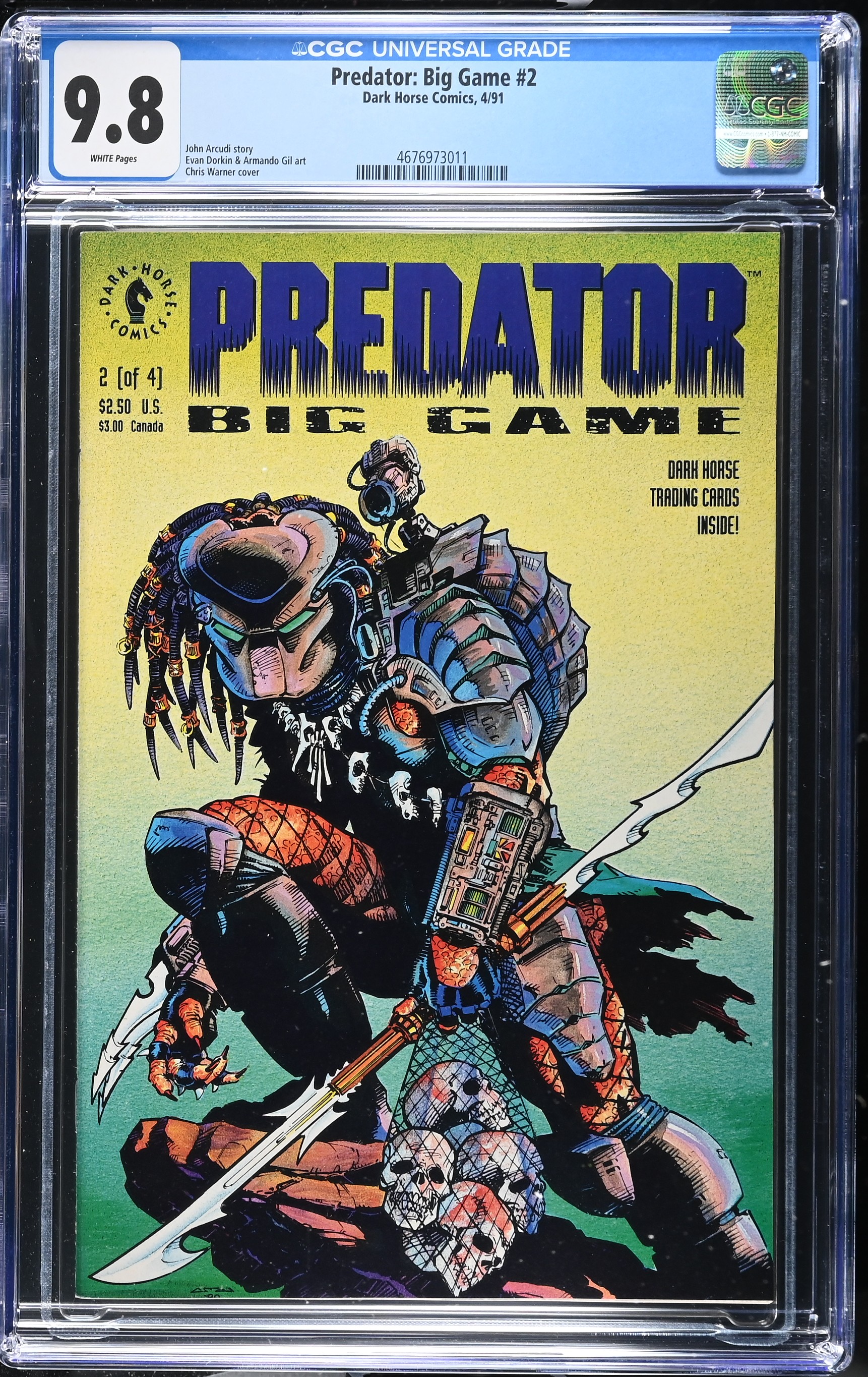 1991 Predator: Big Game #2 CGC 9.8 Dark Horse Comics