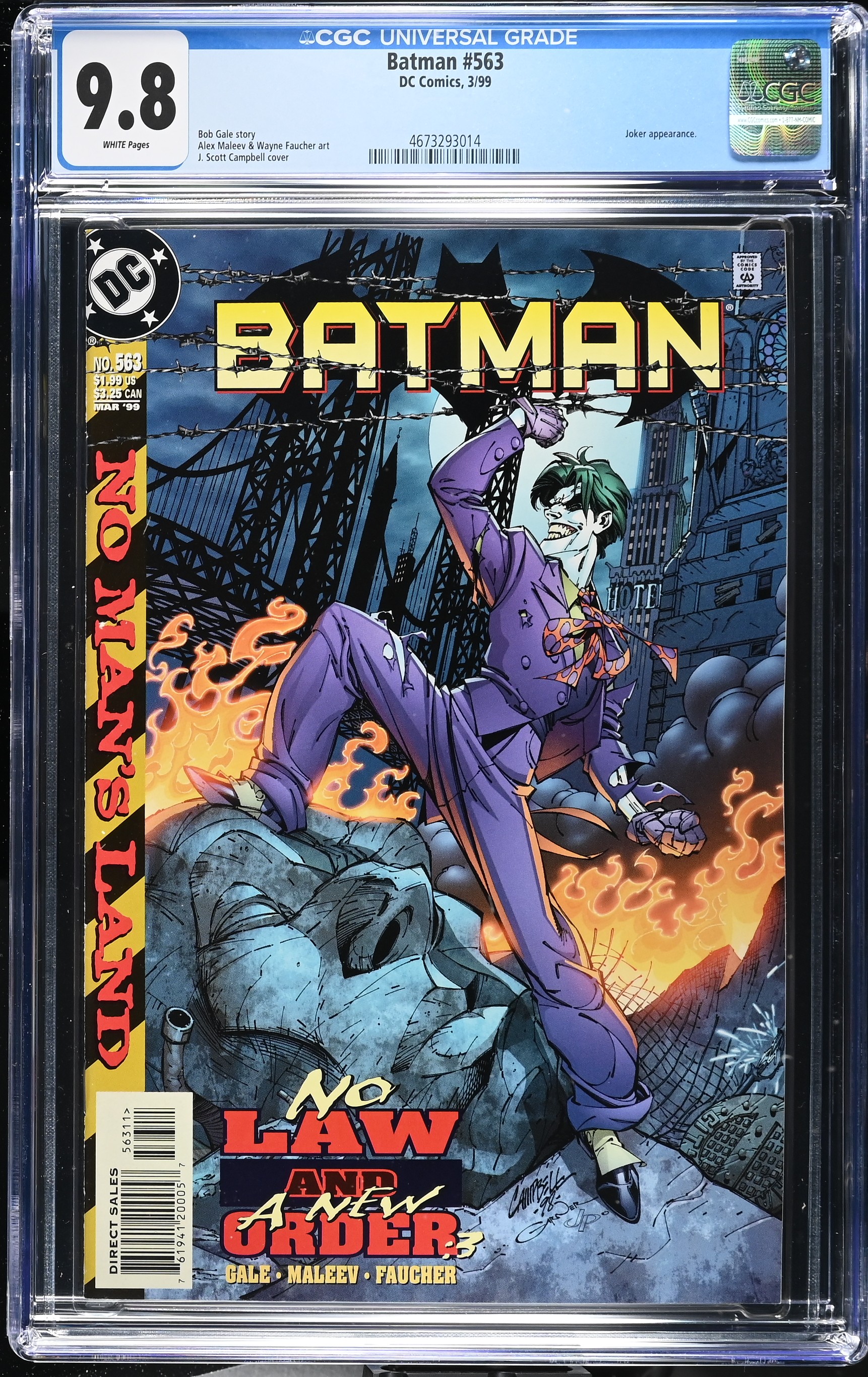 1999 Batman #563 CGC 9.8 DC Comics