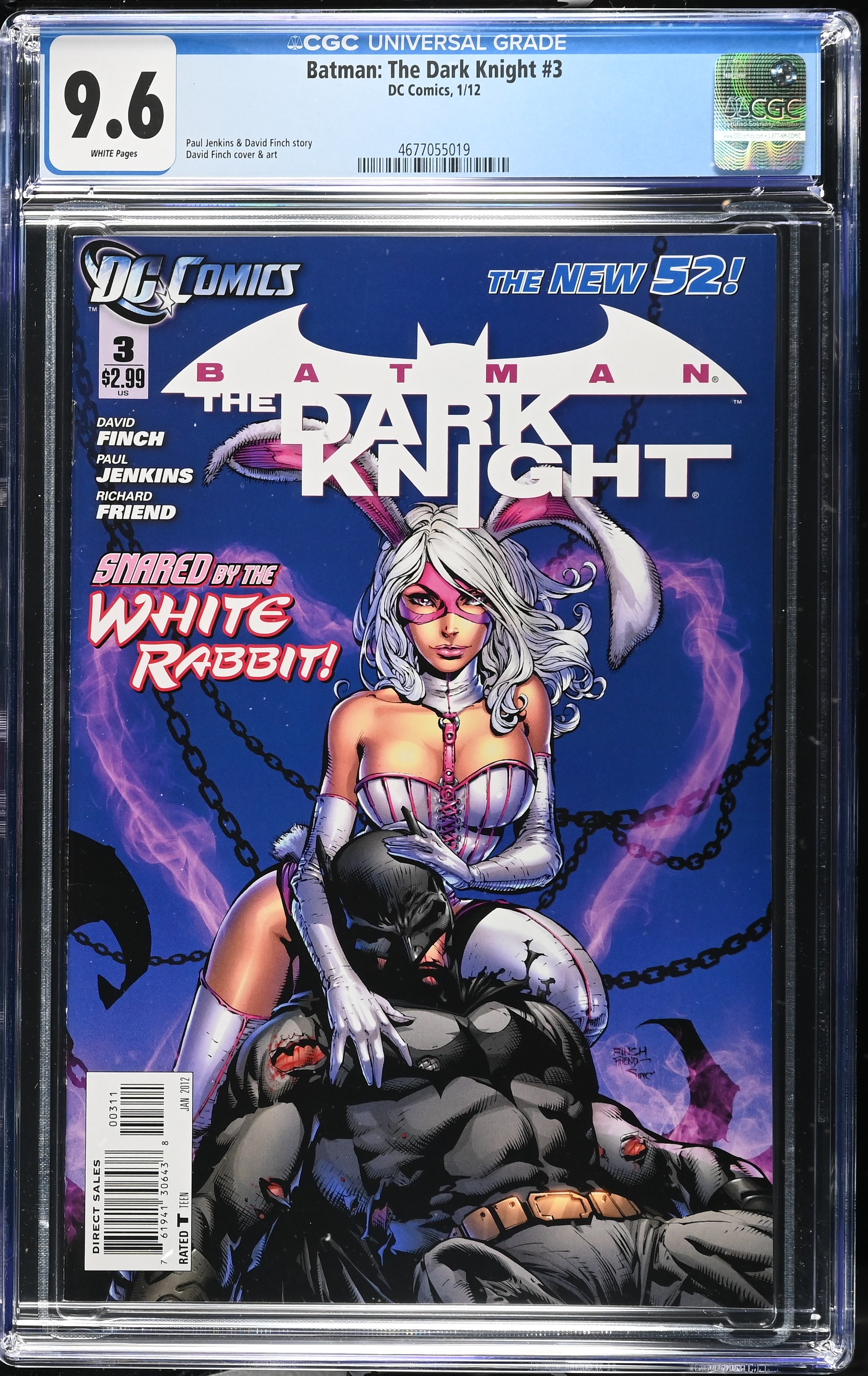 2012 Batman: The Dark Knight #3 CGC 9.6 DC Comics