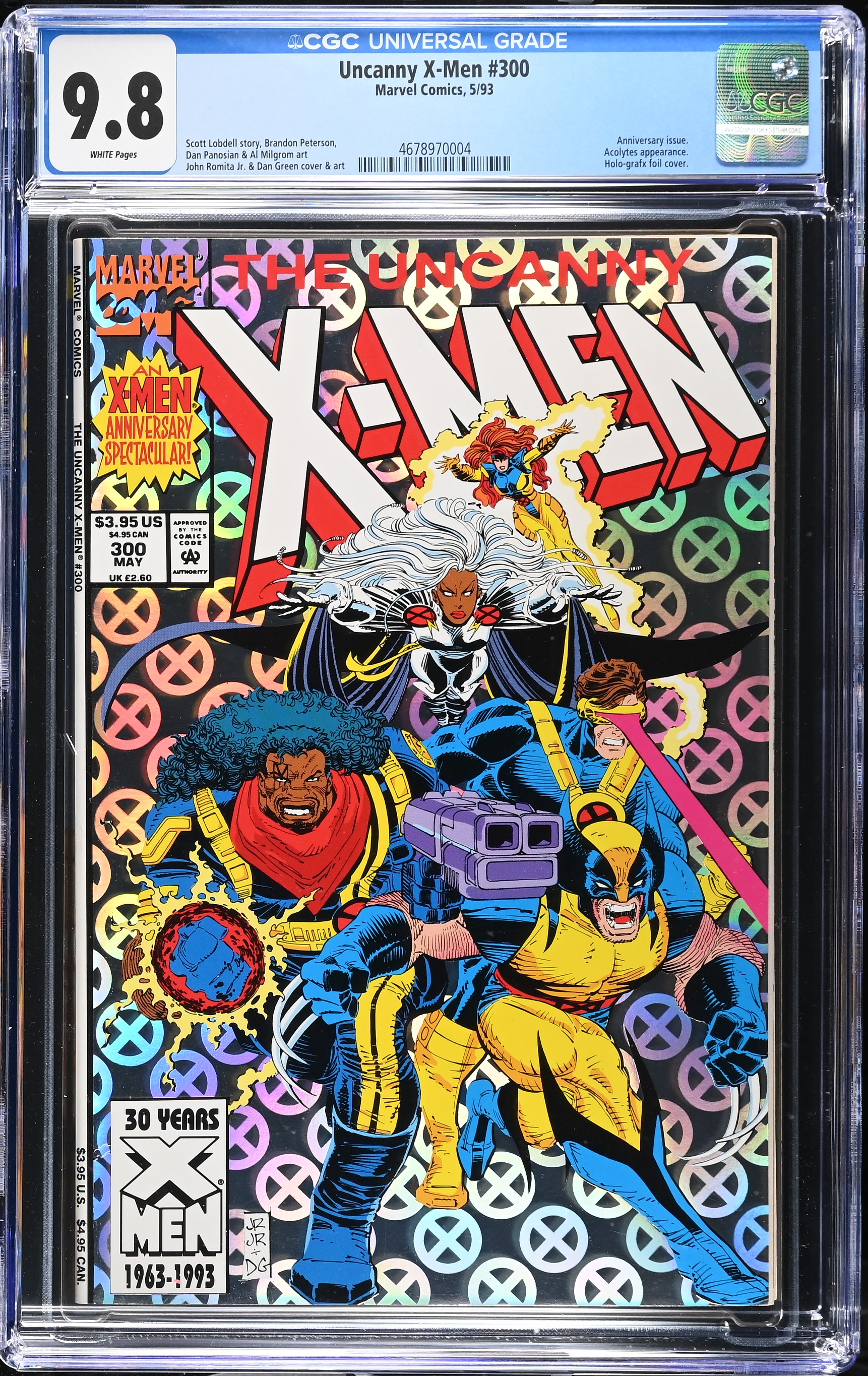 1993 Uncanny X-Men #300 CGC 9.8 Marvel Comics