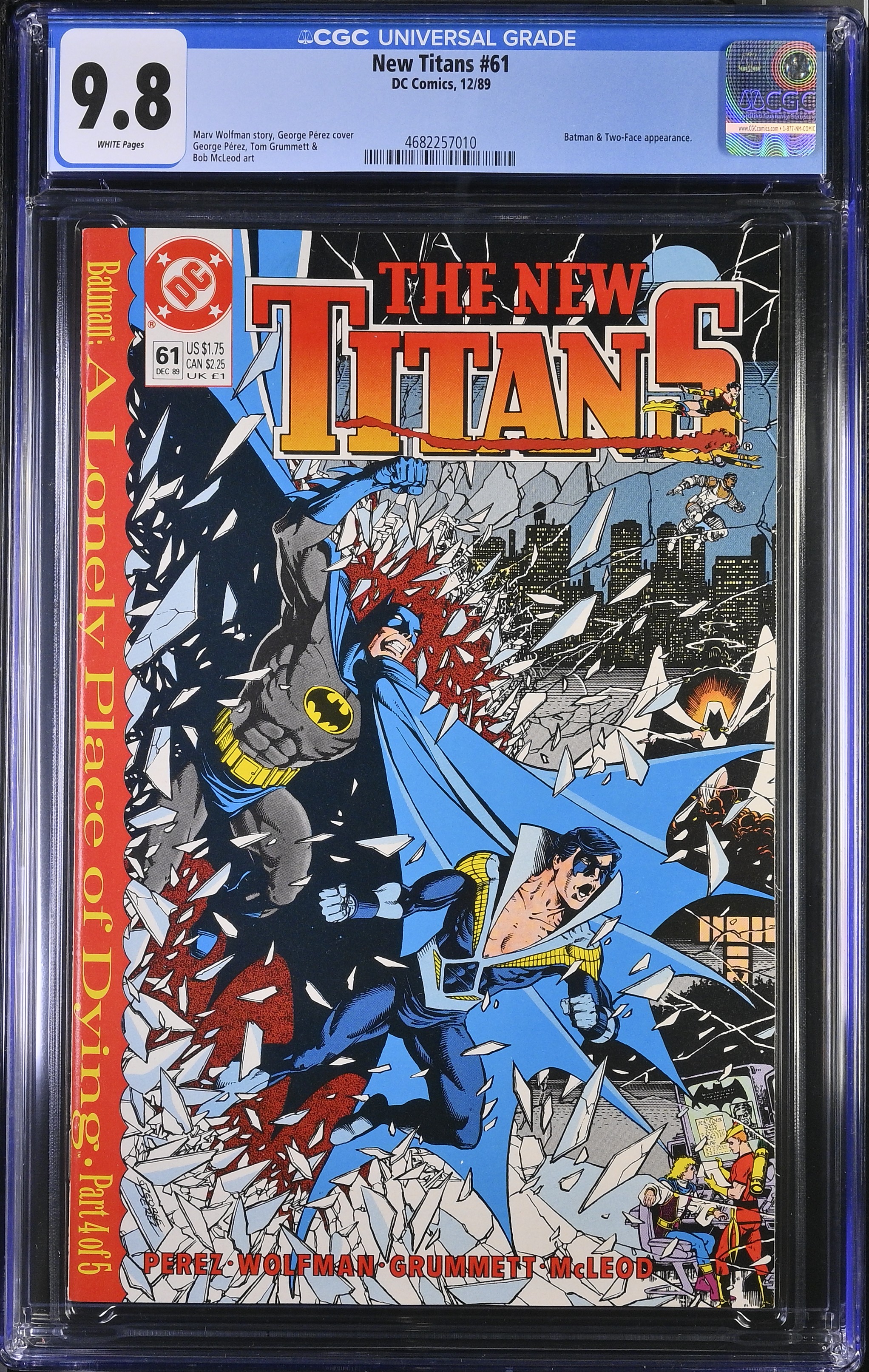 1989 New Titans #61 CGC 9.8 DC Comics