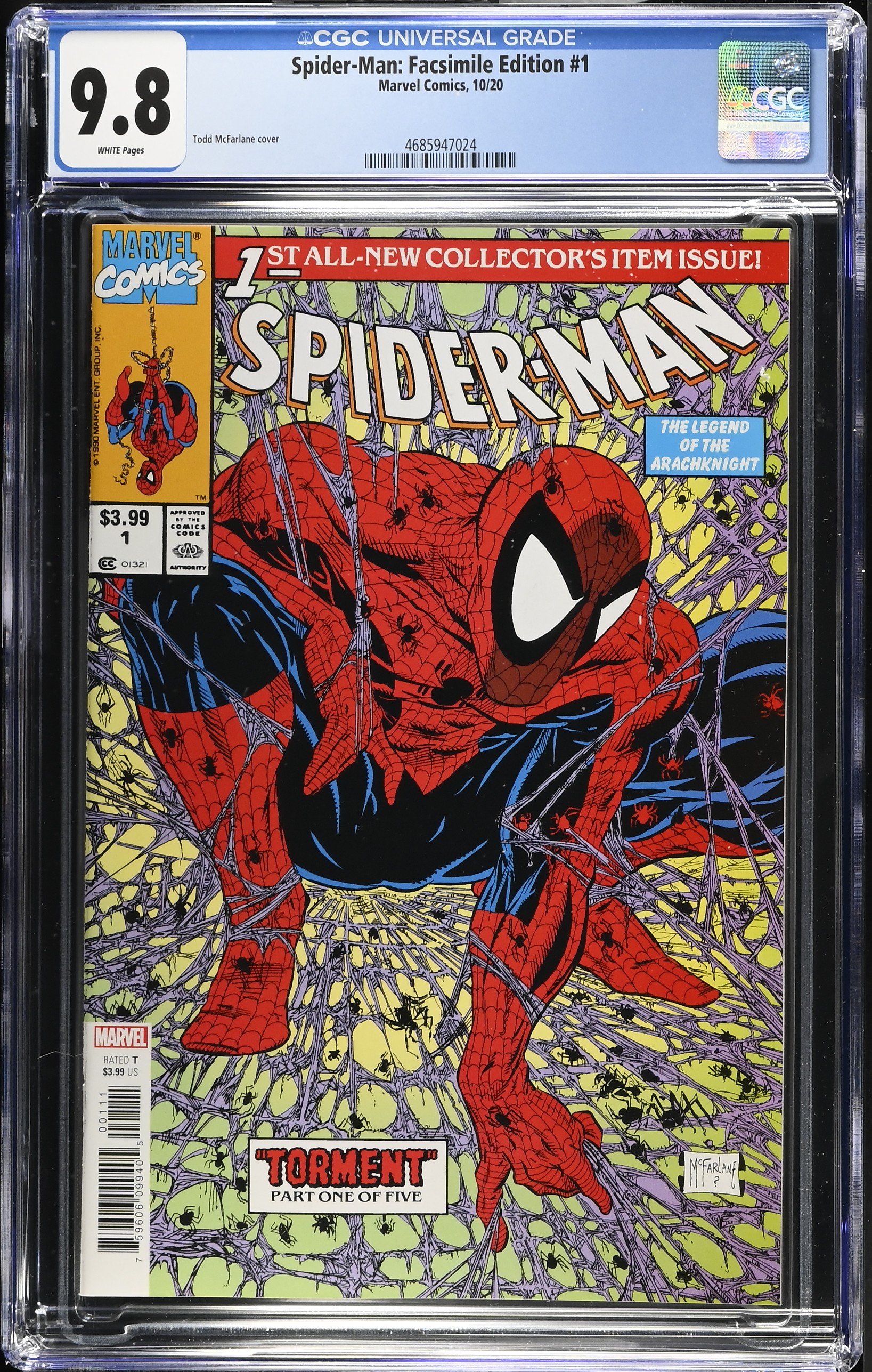 2020 Spider-Man: Facsimile Edition #1 CGC 9.8 Marvel Comics